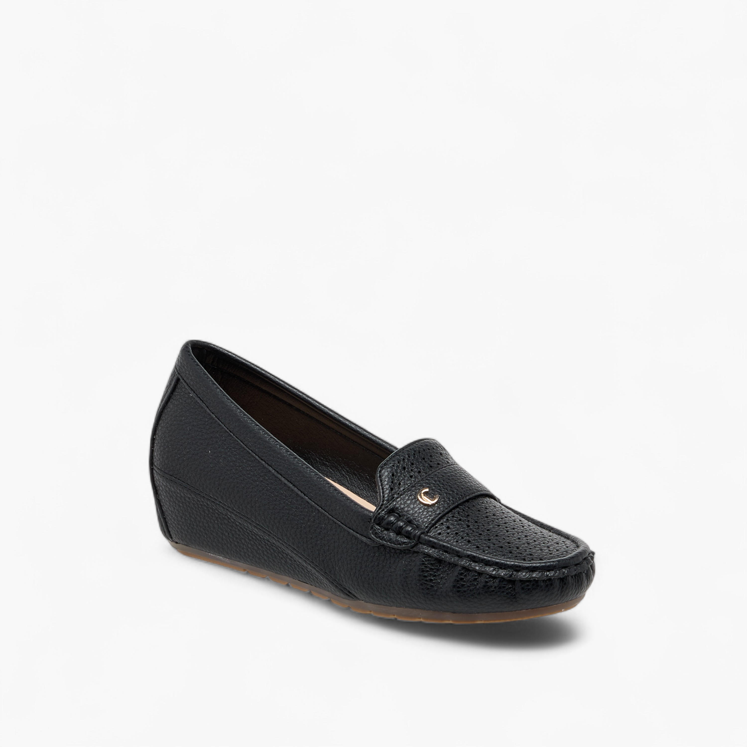 Le Confort Textured Slip-On Loafers with Wedge Heels-women-shoes-loafersandmoccasins-image-2