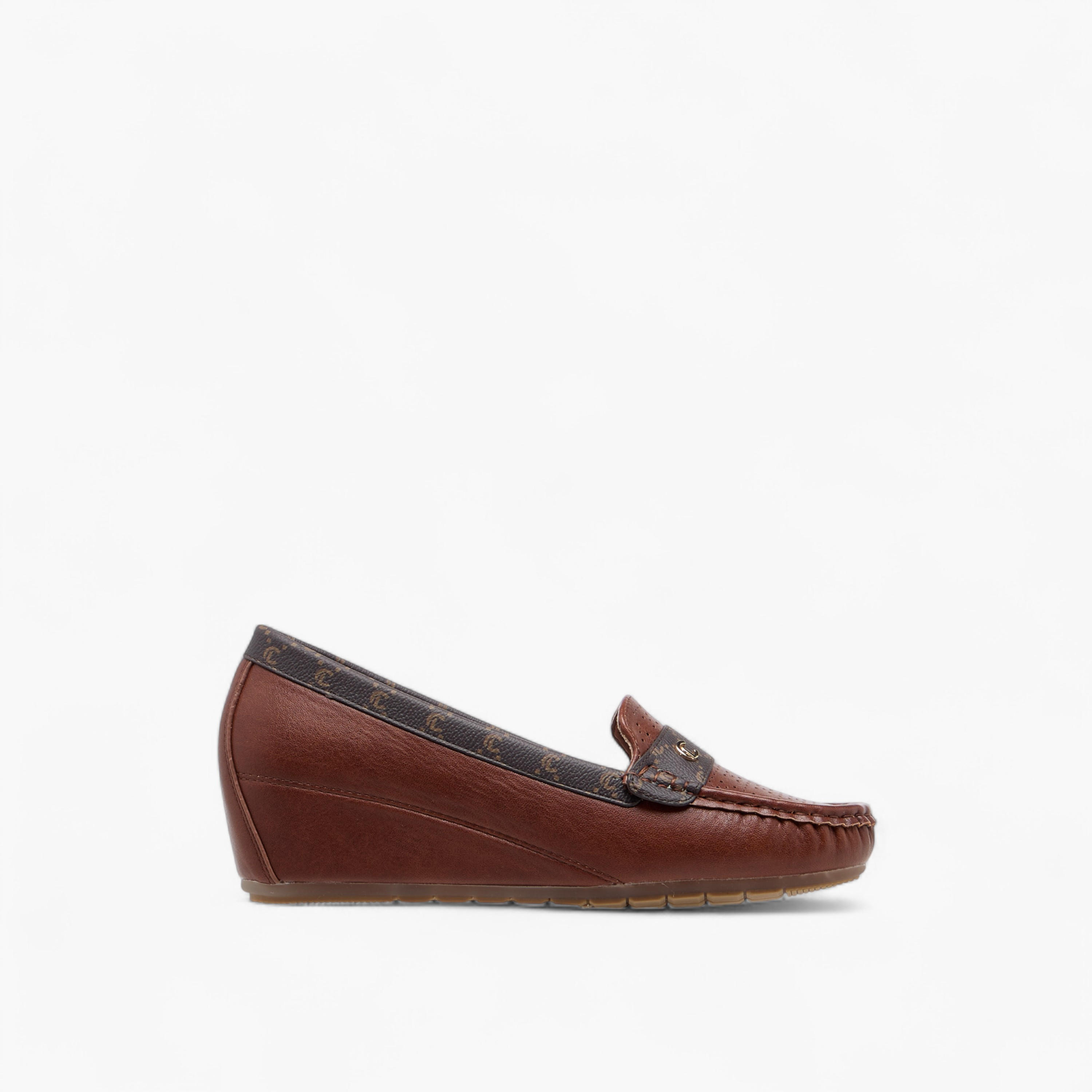 Le Confort Monogram Print Slip-On Loafers with Wedge Heel-women-shoes-loafersandmoccasins-image-3