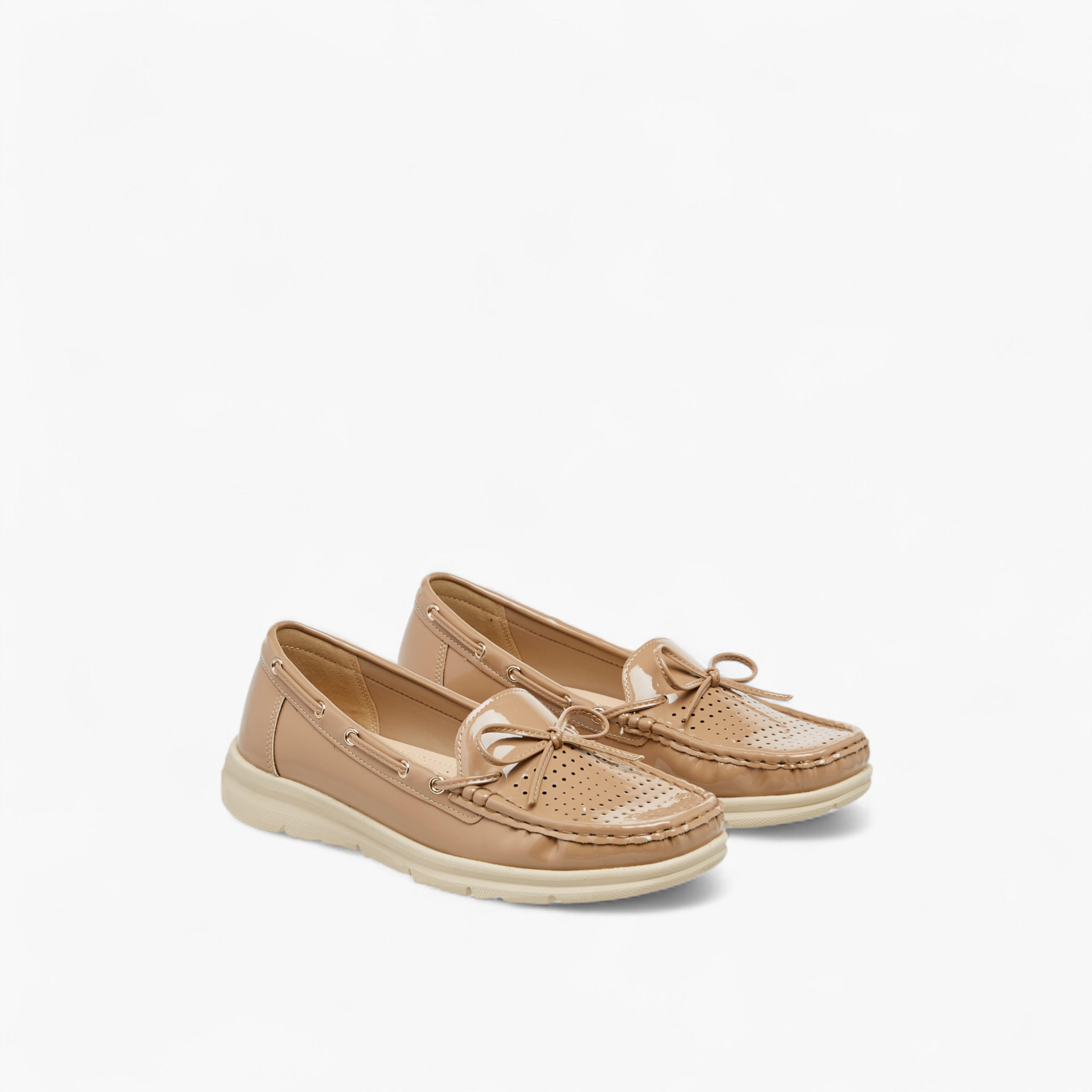 Le Confort Bow Accent Slip-On Loafers-women-shoes-loafersandmoccasins-image-1