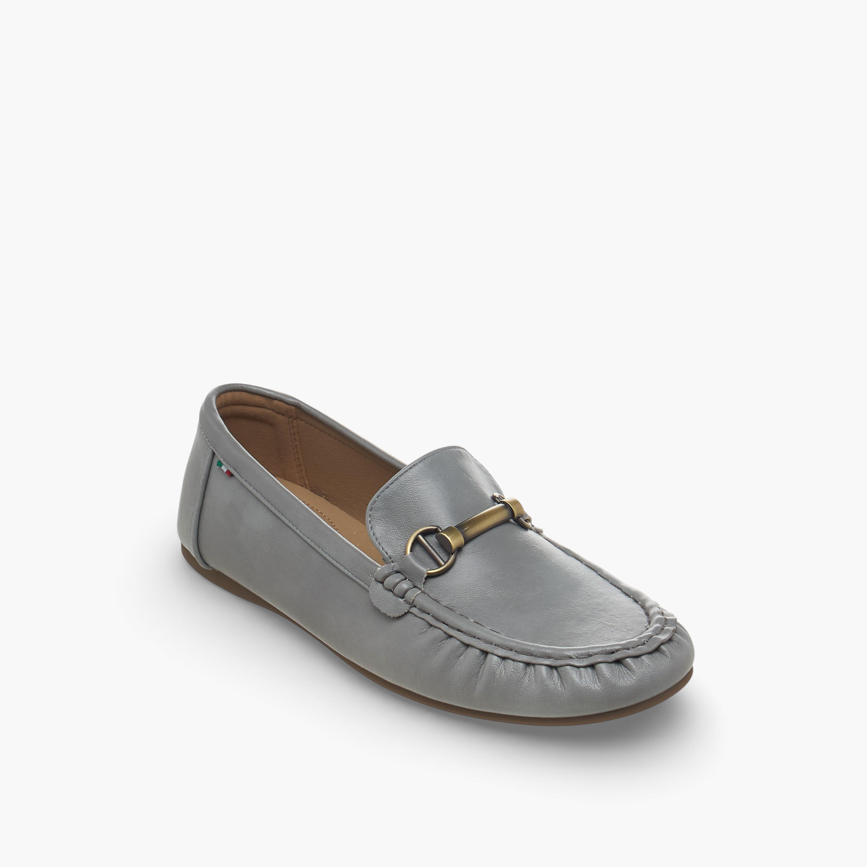 Renzo Ruganni Women Metallic Accent Moccasins-women-shoes-loafersandmoccasins-image-2