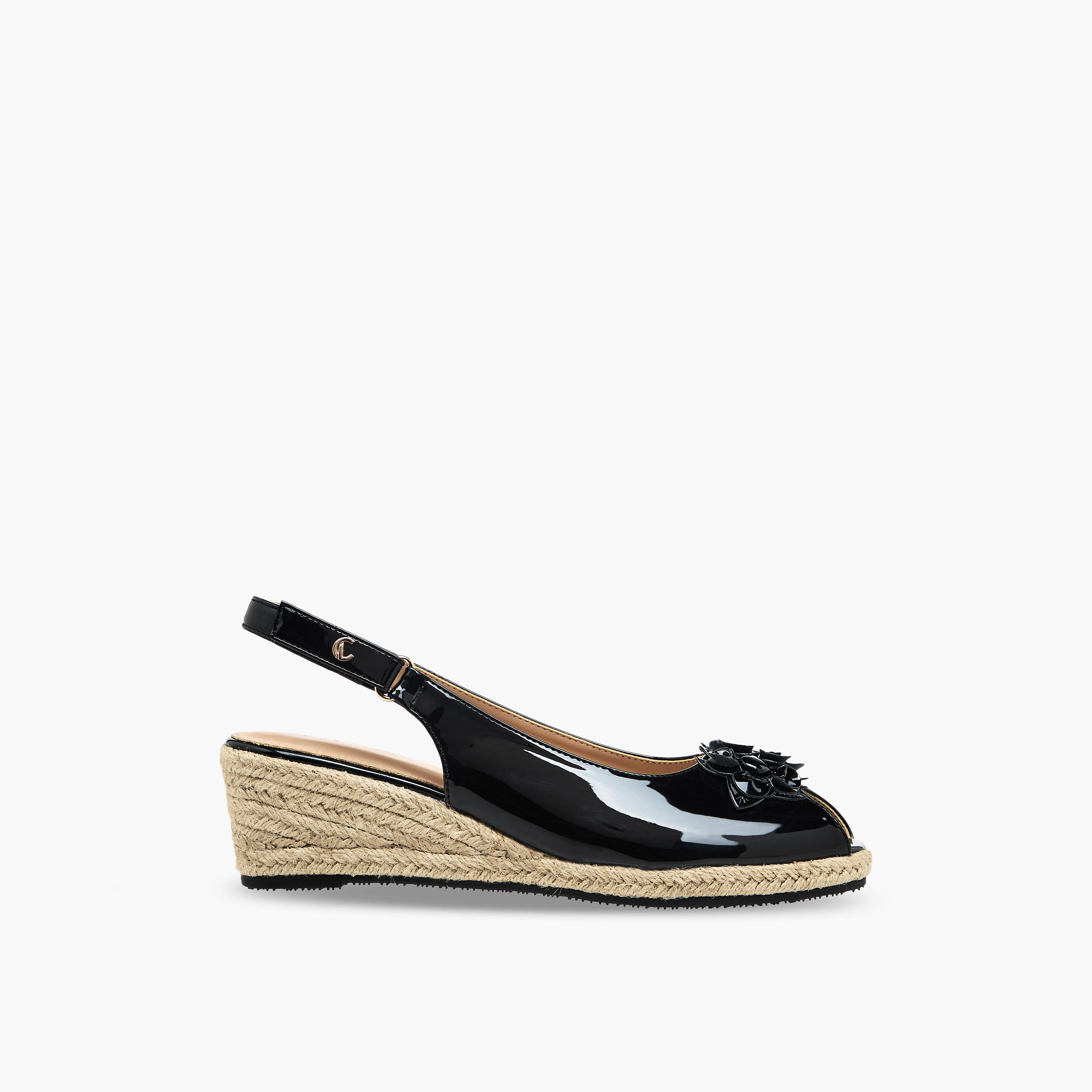 Le Confort Women Wedge Heel Peep Toe Sandals-women-shoes-sandals-heeled-image-3