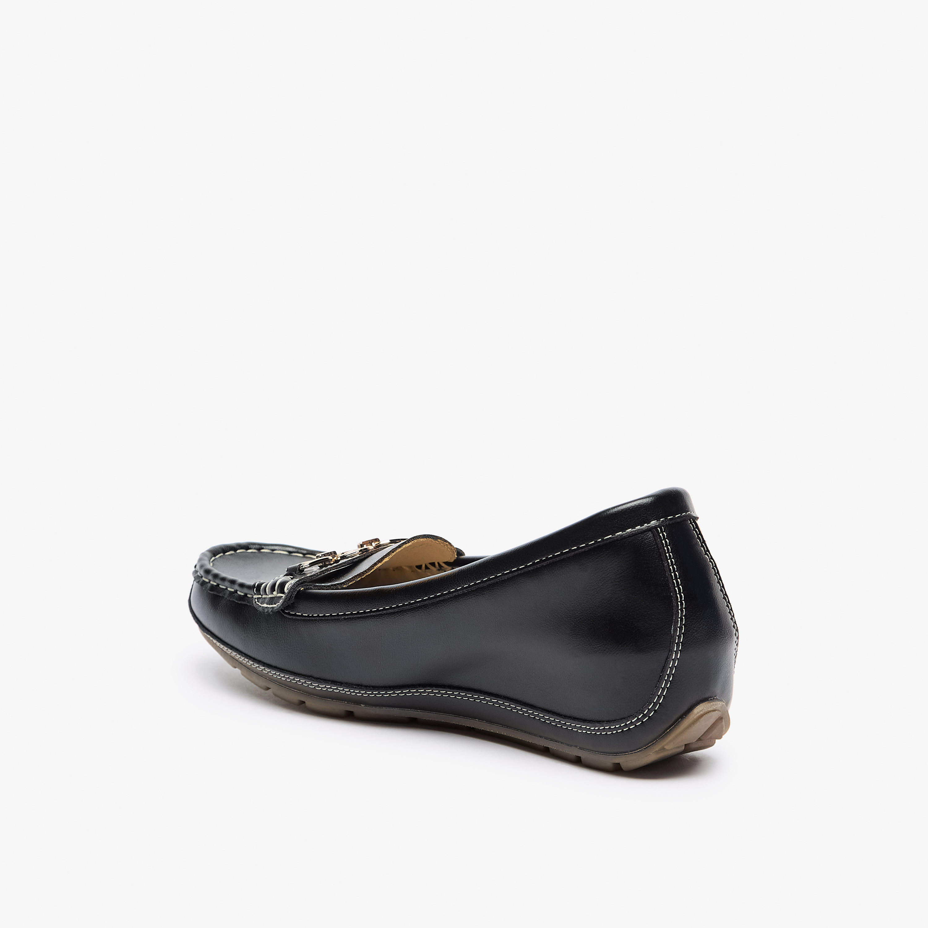 Le Confort Metal Accent Comfort Loafers with Wedge Heels-women-shoes-loafersandmoccasins-image-2