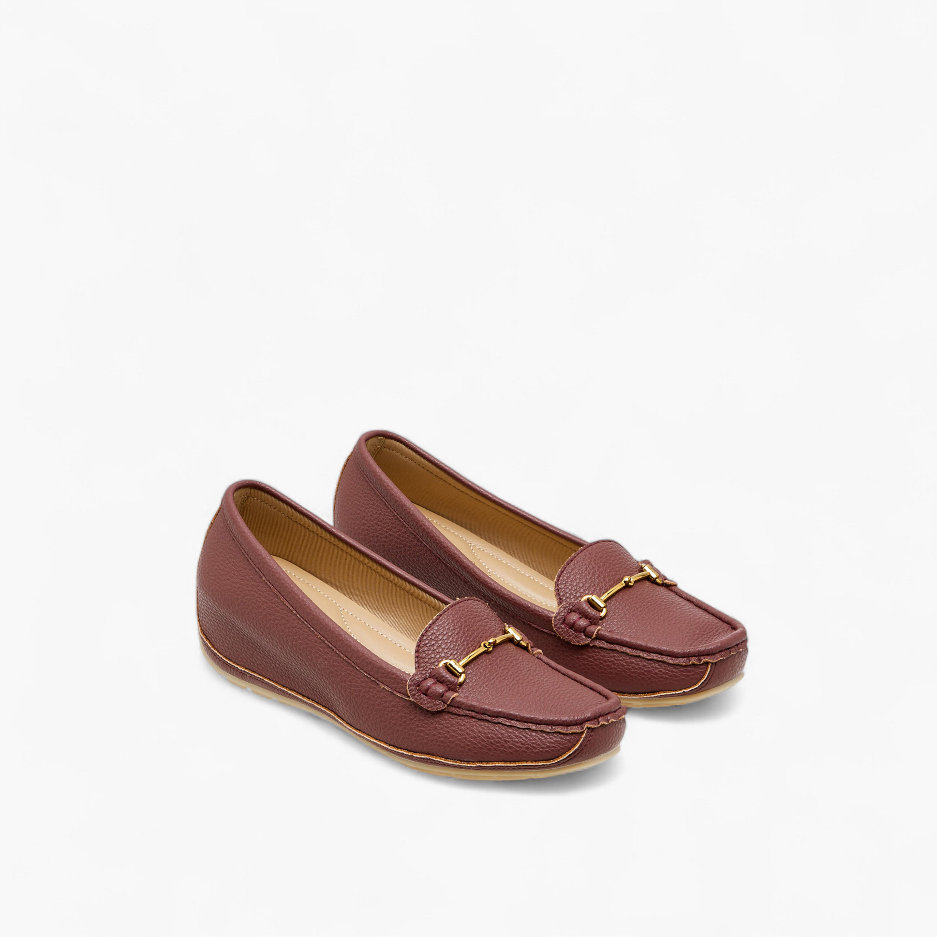 Le Confort Metal Accent Comfort Loafers with Wedge Heels-women-shoes-loafersandmoccasins-image-1