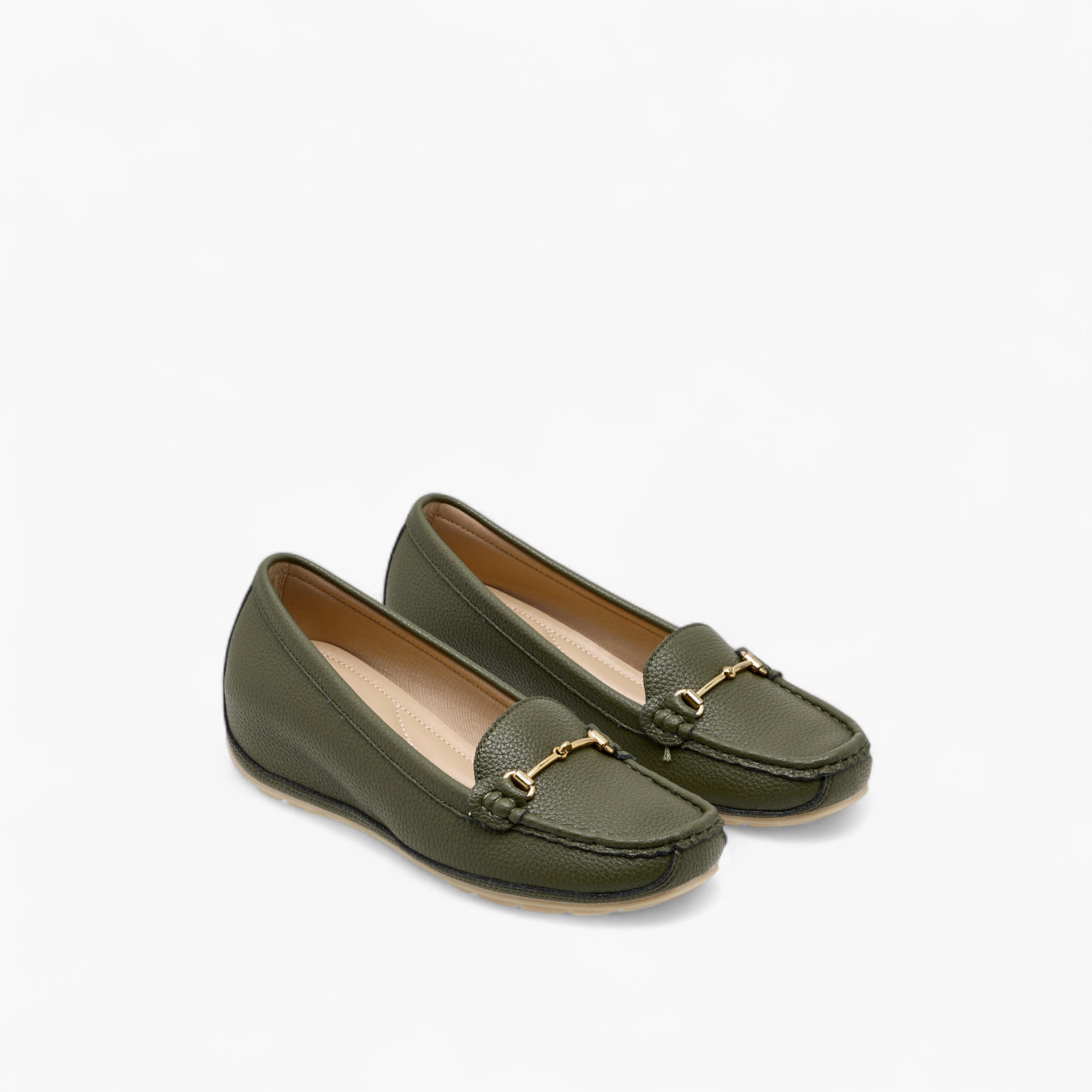 Le Confort Metal Accent Comfort Loafers with Wedge Heels-women-shoes-loafersandmoccasins-image-1