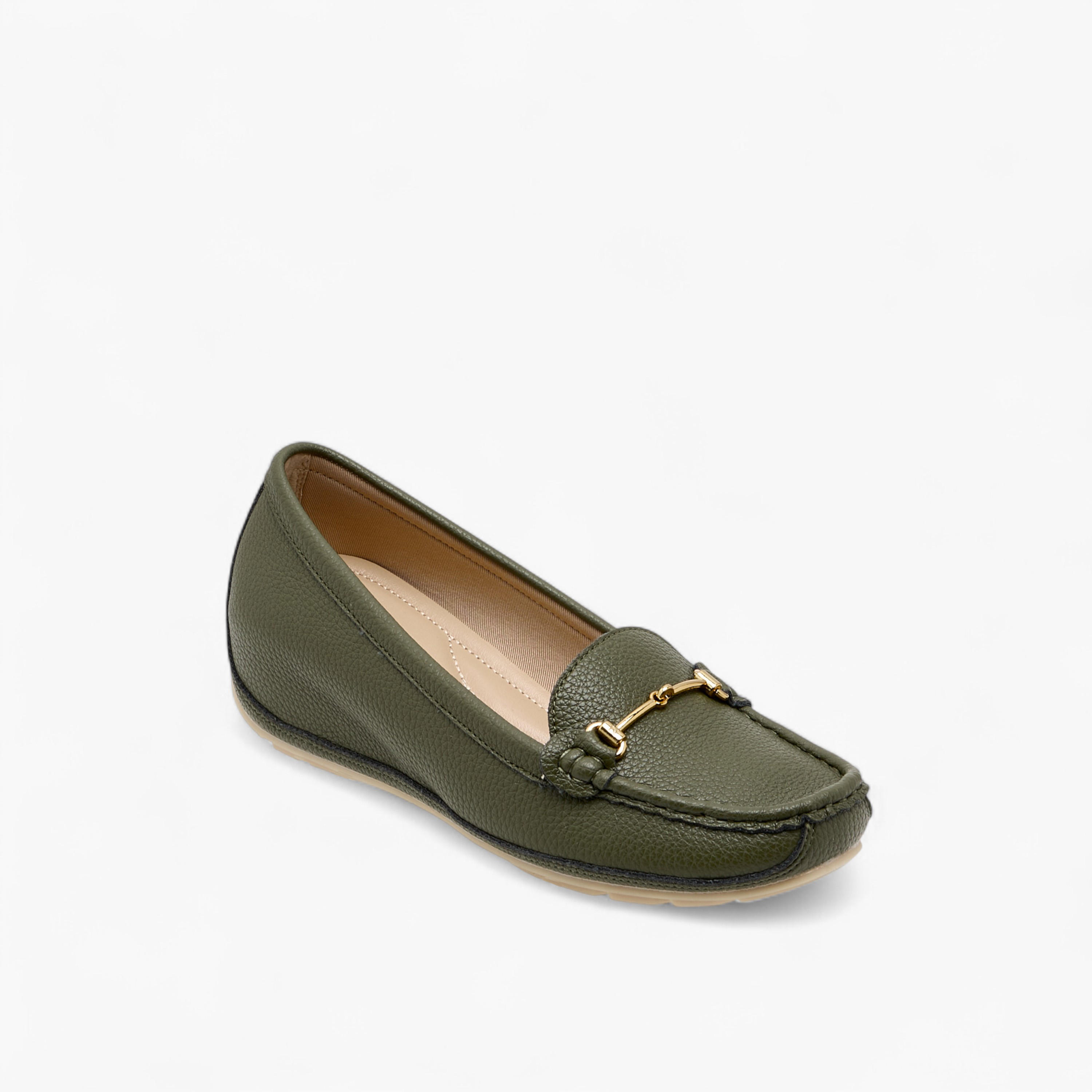 Le Confort Metal Accent Comfort Loafers with Wedge Heels-women-shoes-loafersandmoccasins-image-2