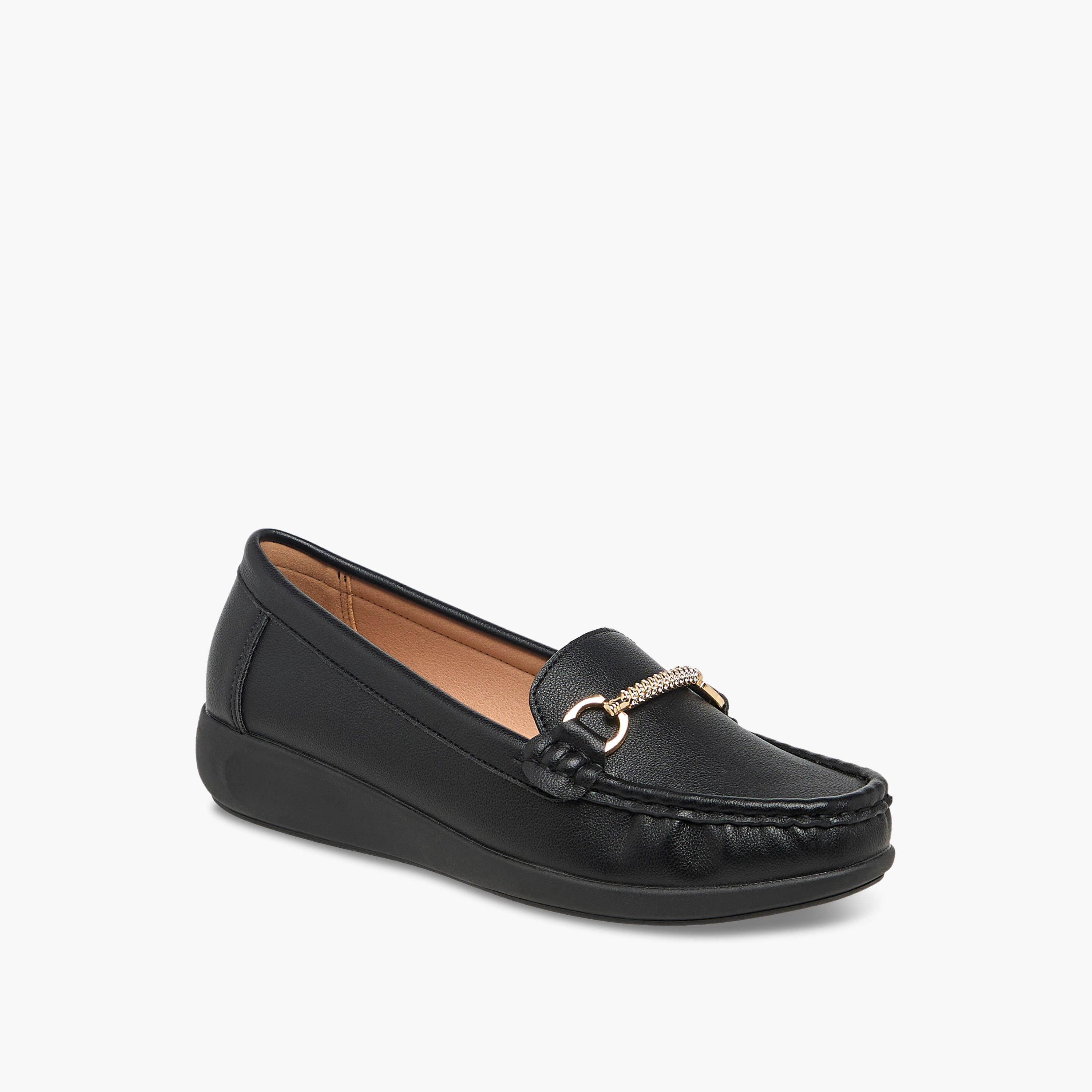 Flora Bella Womens' Slip-On Loafers with Metallic Accent-women-shoes-flats-loafers-image-2