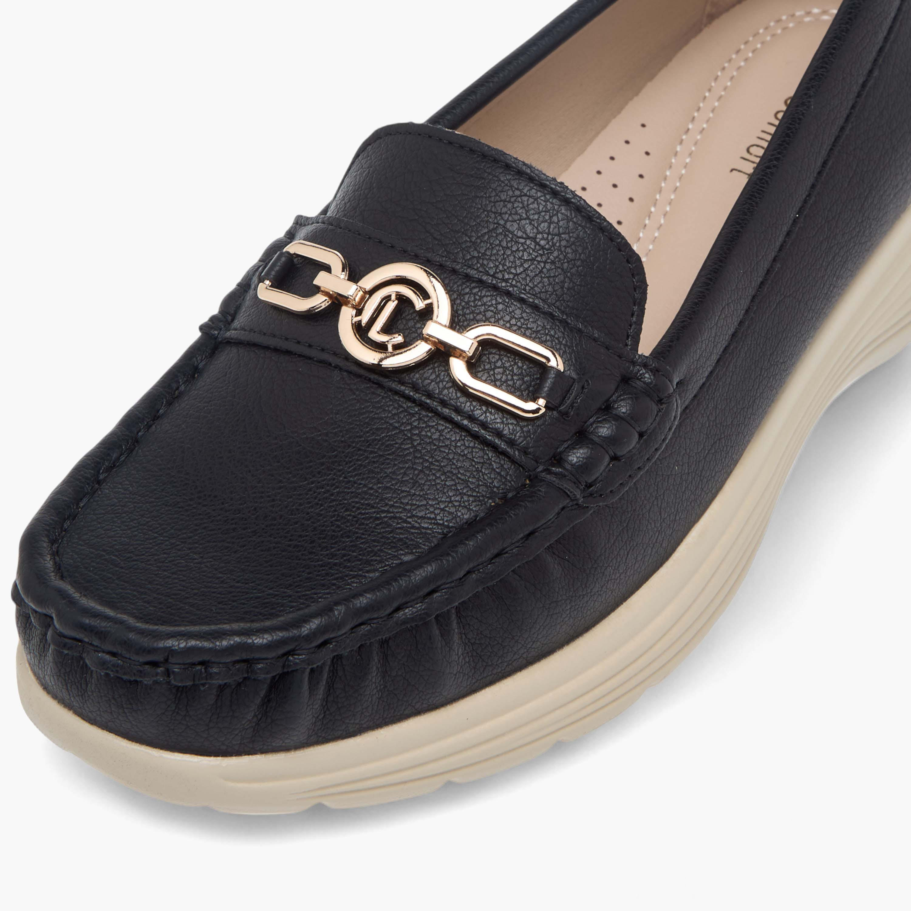 Le Confort Metal Accent Slip-On Comfort Loafers-women-shoes-loafersandmoccasins-image-4