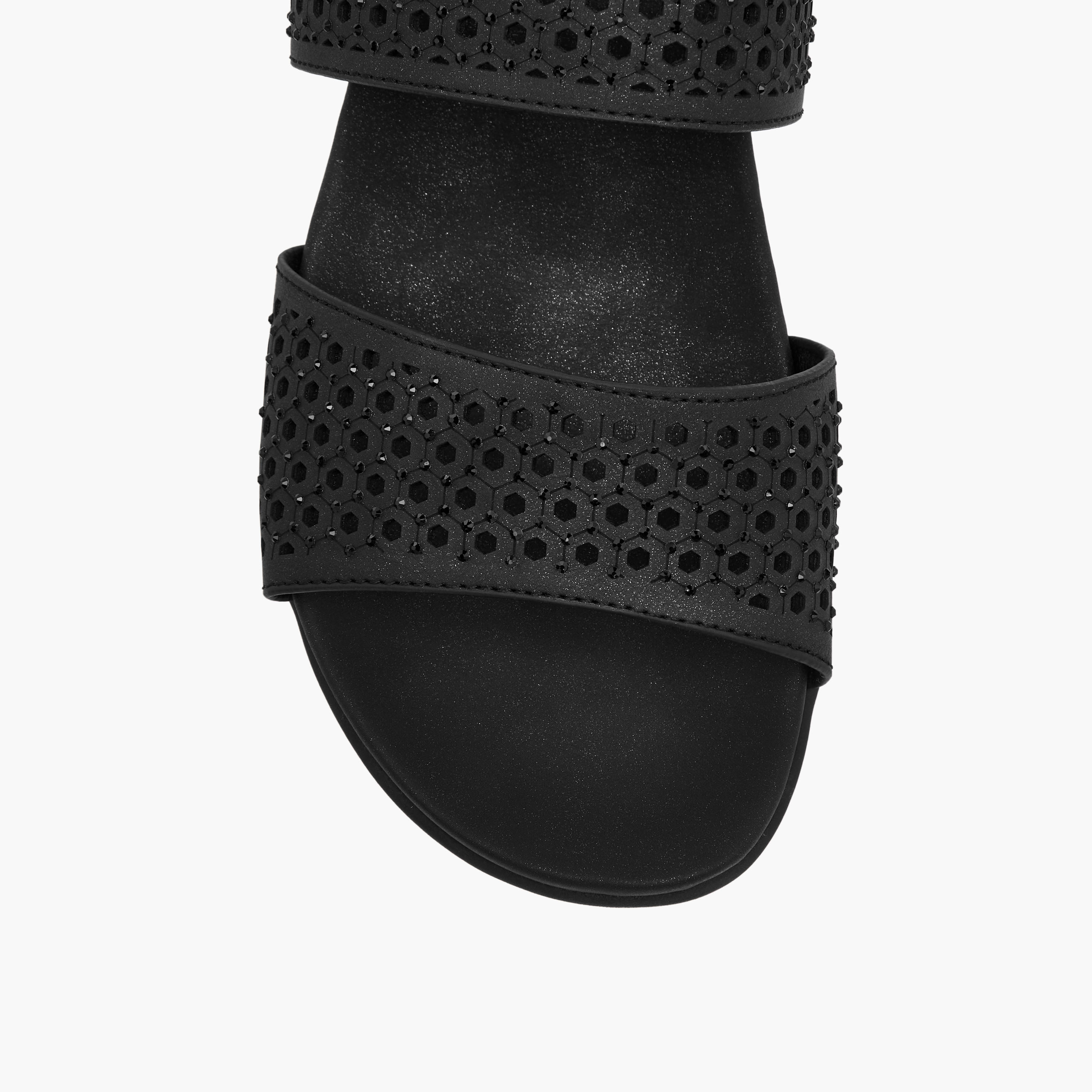 Le Confort Embellished Platform Comfort Sandals with Hook and Loop Closure-women-shoes-flats-sandals-image-4