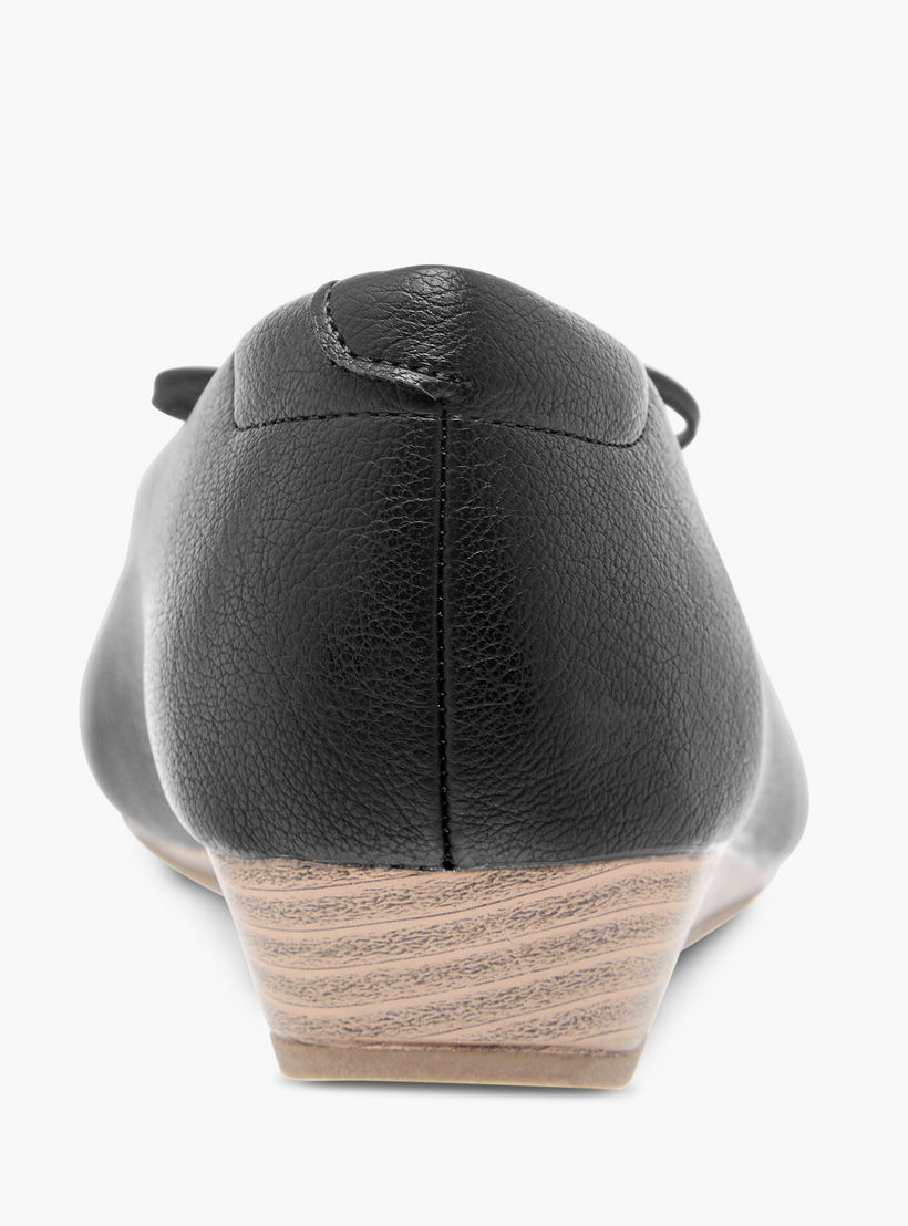 Le Confort Bow Detail Comfort Ballerina Shoes with Wedge Heels-women-shoes-ballerinas-image-5