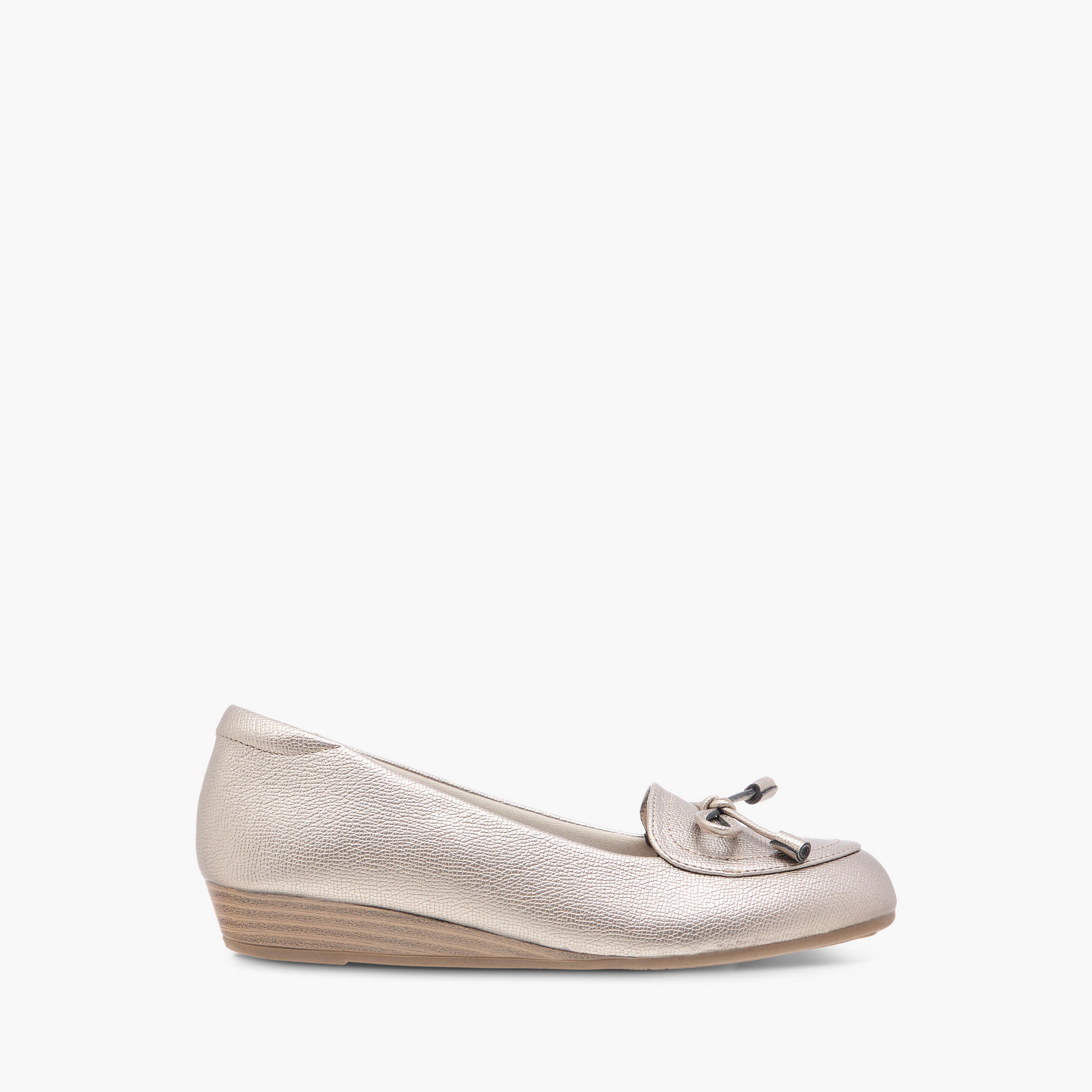 Le Confort Bow Detail Comfort Ballerina Shoes with Wedge Heels-women-shoes-ballerinas-image-3