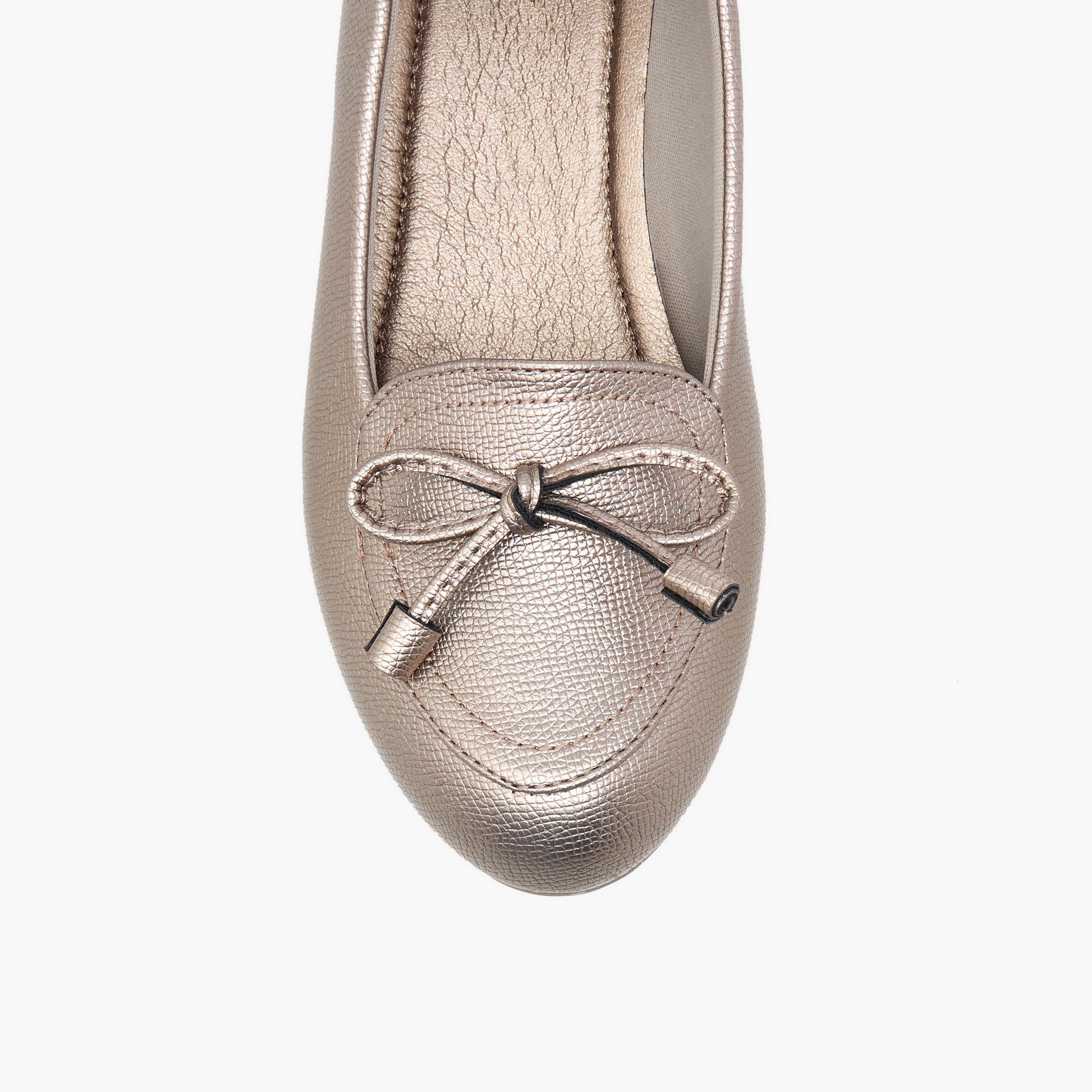 Le Confort Bow Detail Comfort Ballerina Shoes with Wedge Heels-women-shoes-ballerinas-image-4