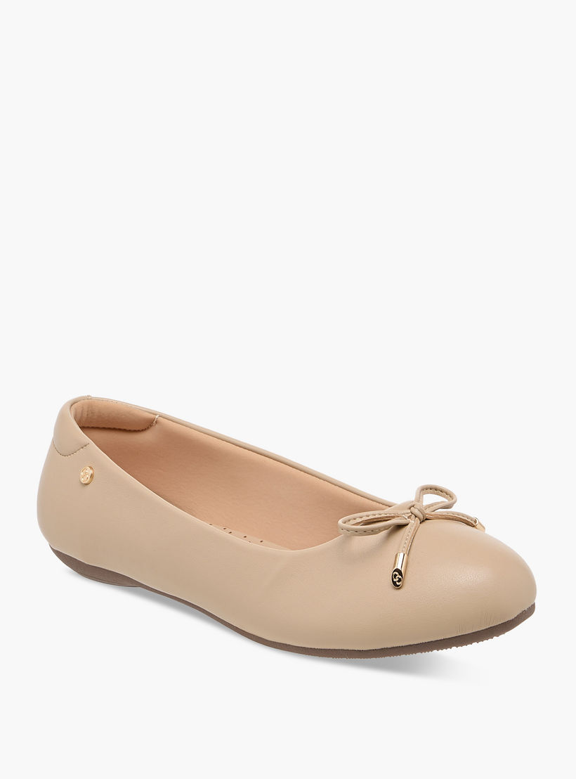 Celeste Women's Bow Detail Slip-On Ballerina Shoes-women-shoes-ballerinas-image-2
