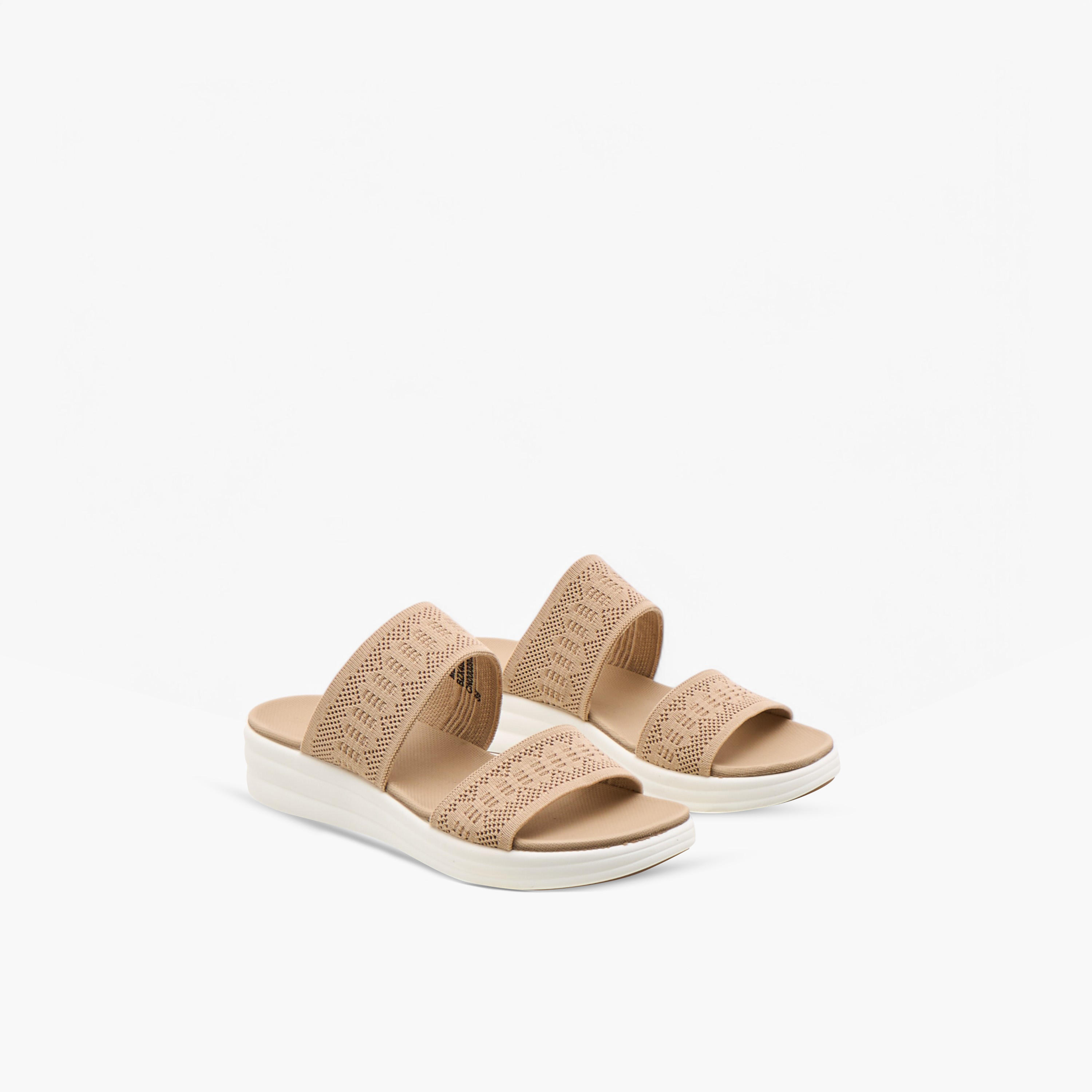 Le Confort Flyknit Detail Slip-On Comfort Sandals-women-shoes-sandals-heeled-image-1