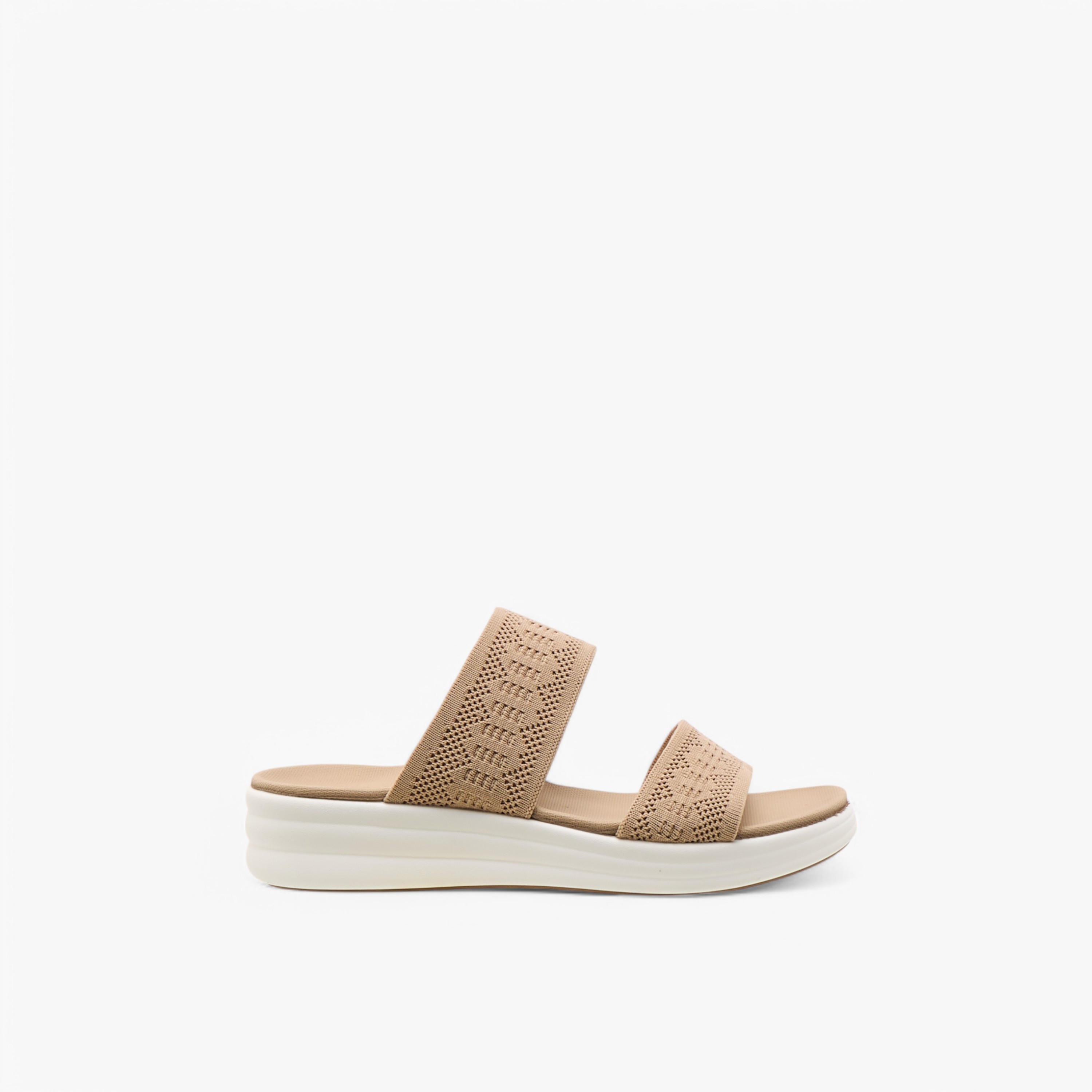 Le Confort Flyknit Detail Slip-On Comfort Sandals-women-shoes-sandals-heeled-image-3