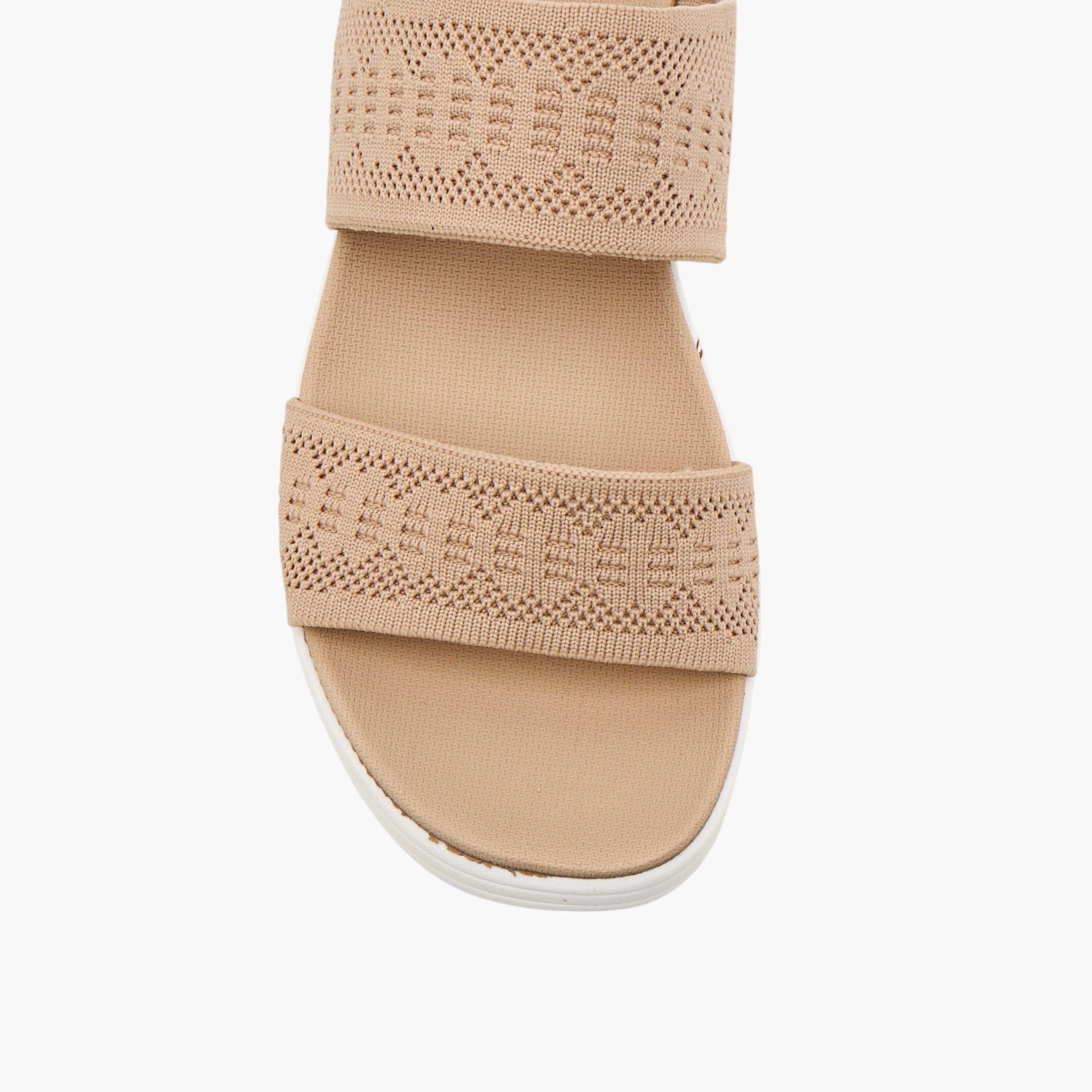 Le Confort Flyknit Detail Slip-On Comfort Sandals-women-shoes-sandals-heeled-image-4