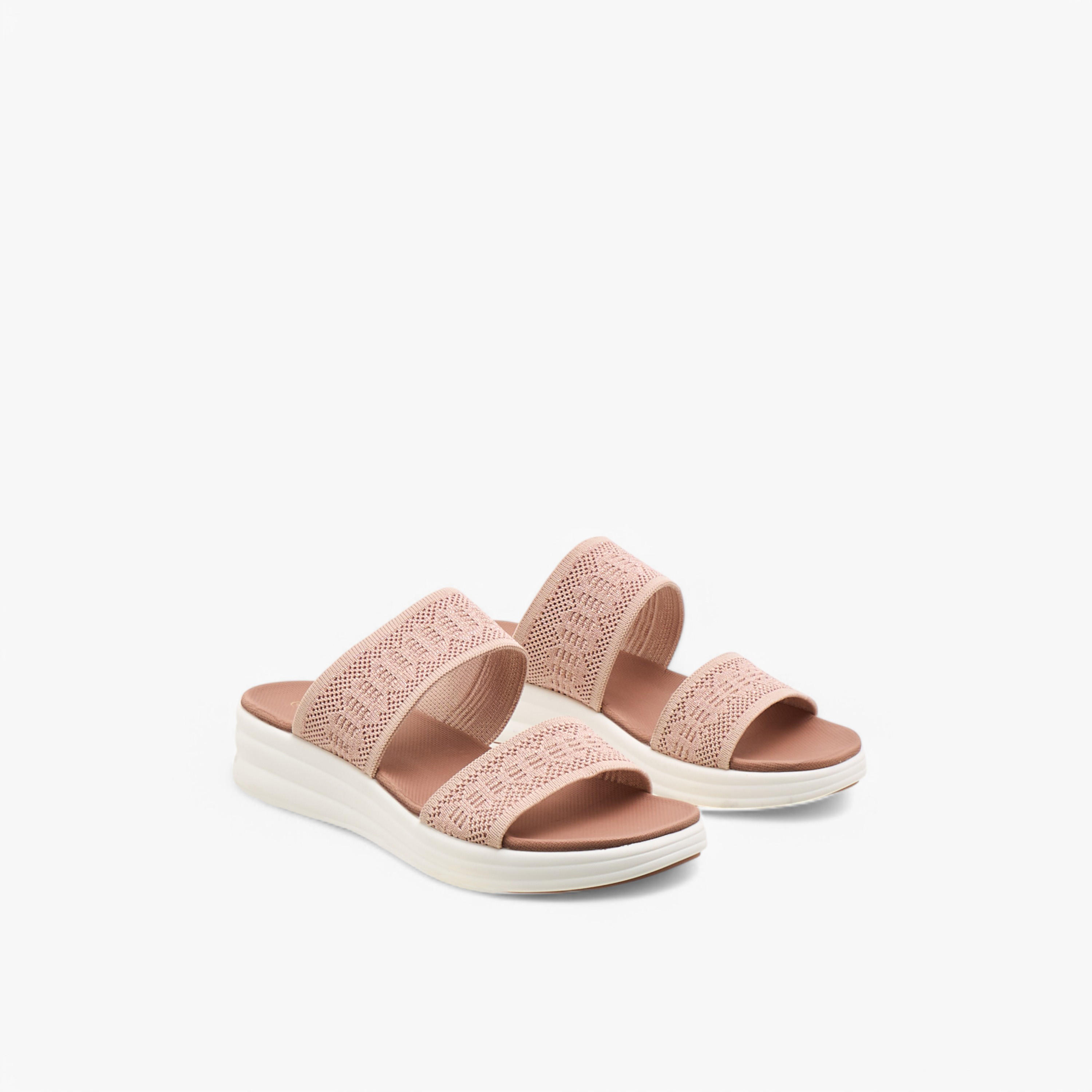 Le Confort Flyknit Detail Slip-On Comfort Sandals-women-shoes-sandals-heeled-image-1