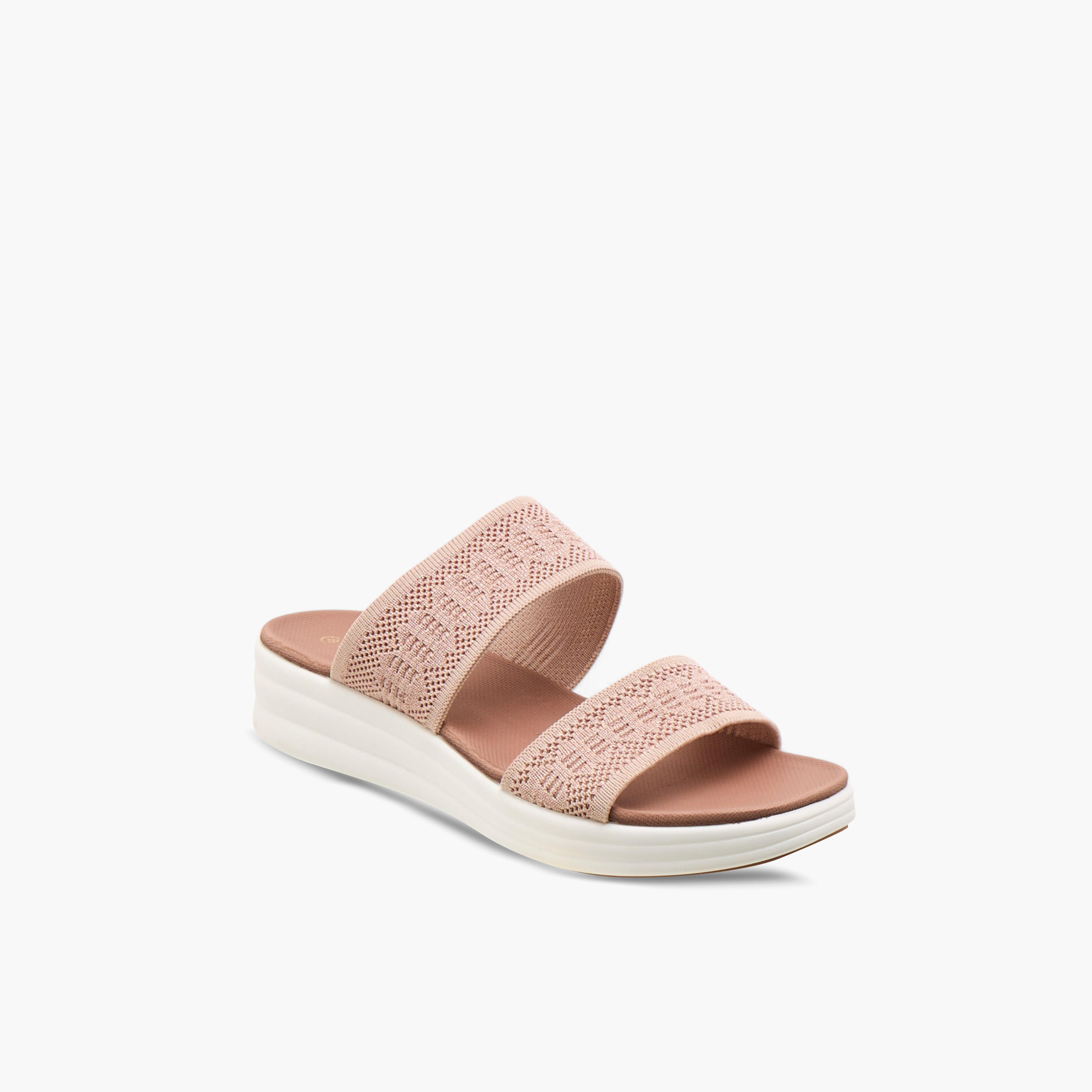 Le Confort Flyknit Detail Slip-On Comfort Sandals-women-shoes-sandals-heeled-image-2
