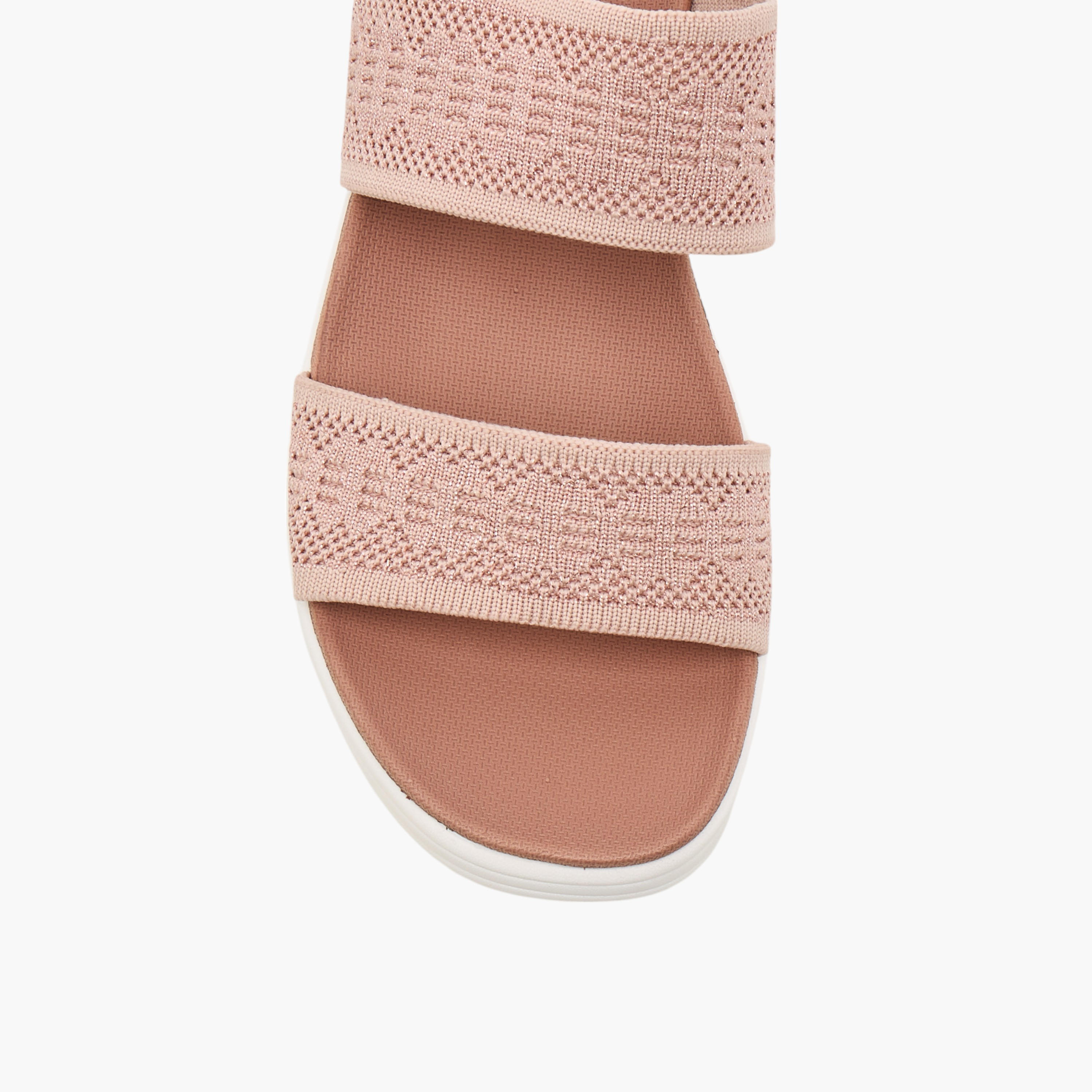 Le Confort Flyknit Detail Slip-On Comfort Sandals-women-shoes-sandals-heeled-image-4