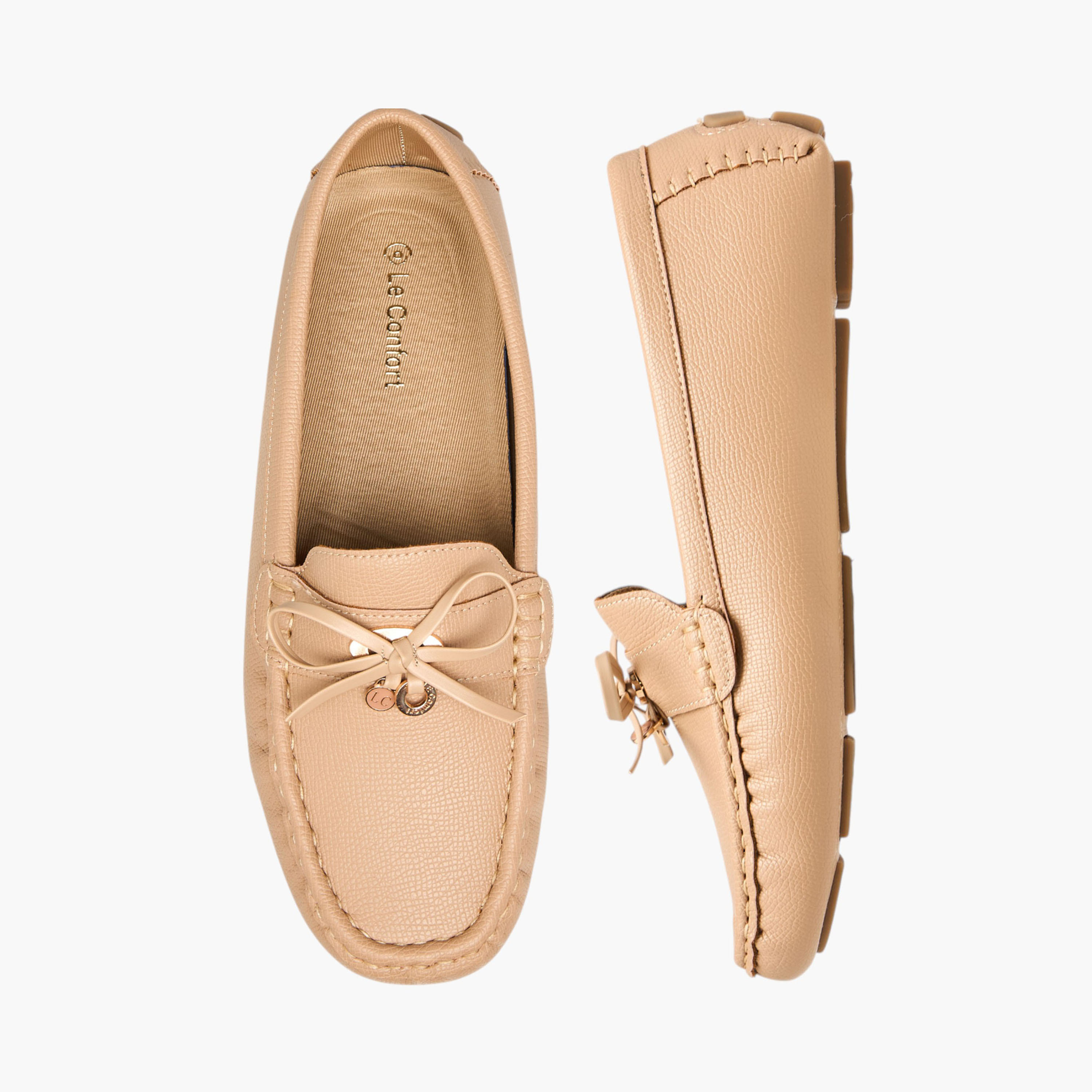 حذاء موكاسين بزينة فيونكة من لو كونفورت-women-shoes-loafersandmoccasins-image-1