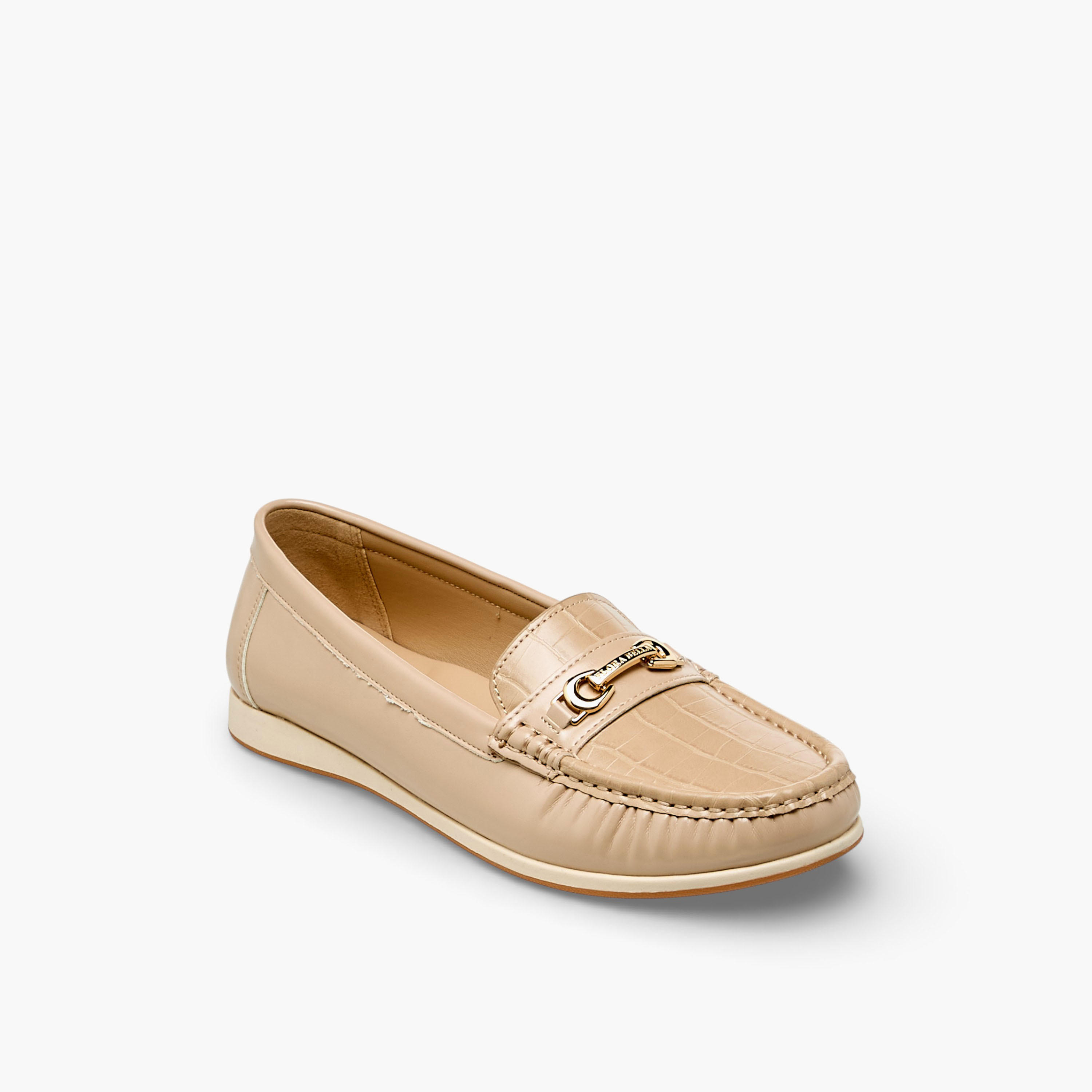 Flora Bella Women Textured Slip-On Loafers-women-shoes-flats-loafers-image-3