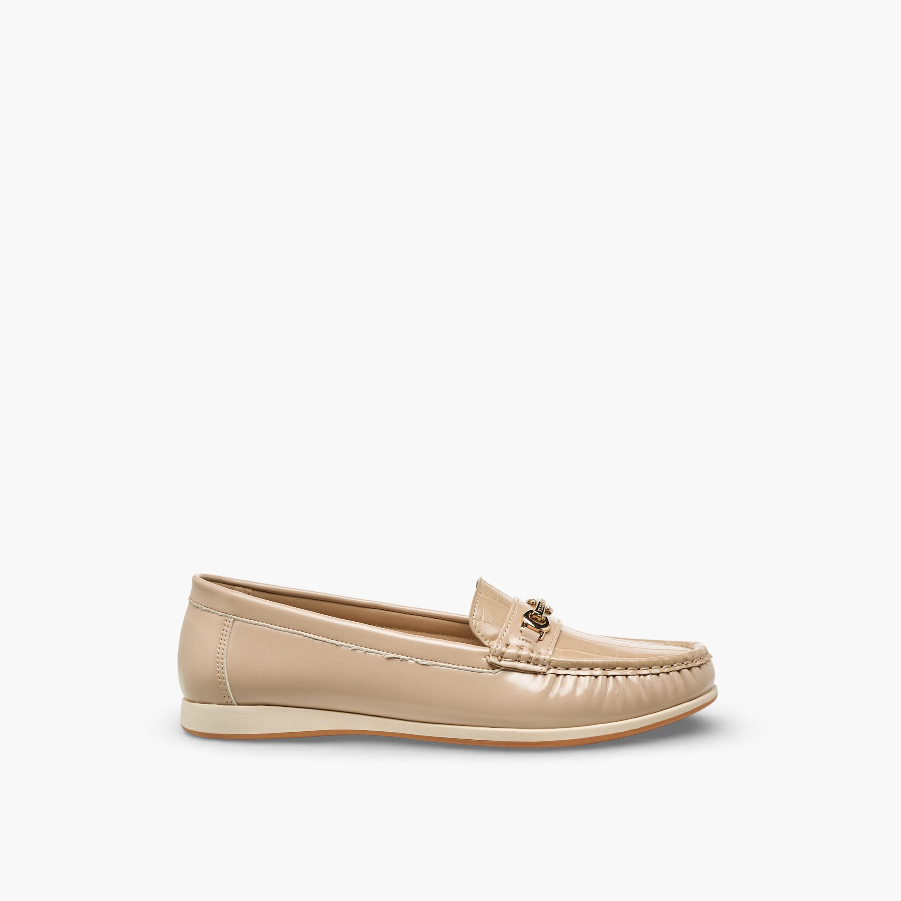 Flora Bella Women Textured Slip-On Loafers-women-shoes-flats-loafers-image-4