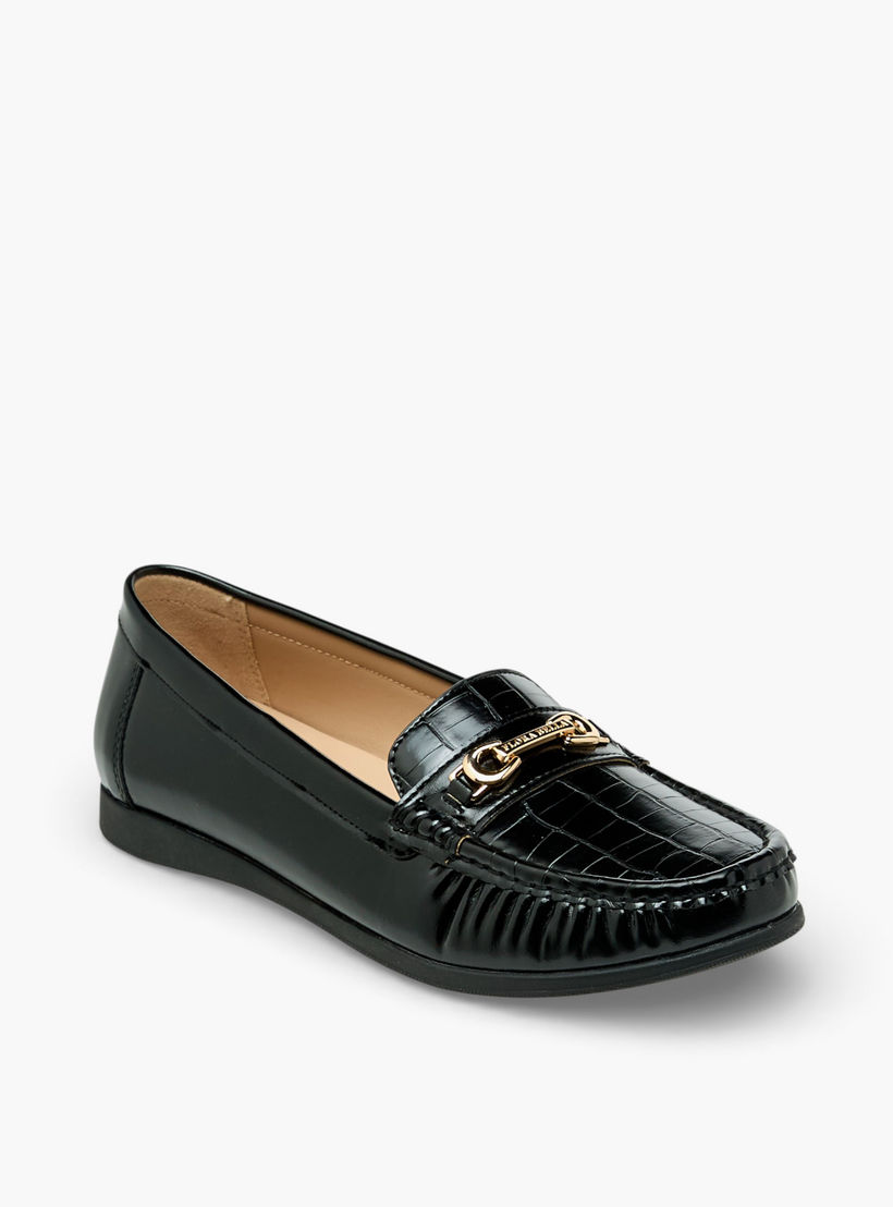 Flora Bella Women Textured Slip-On Loafers-women-shoes-flats-loafers-image-3