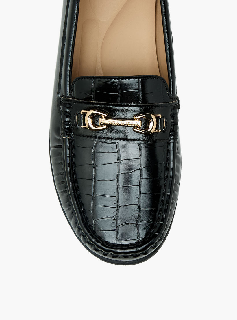 Flora Bella Women Textured Slip-On Loafers-women-shoes-flats-loafers-image-5