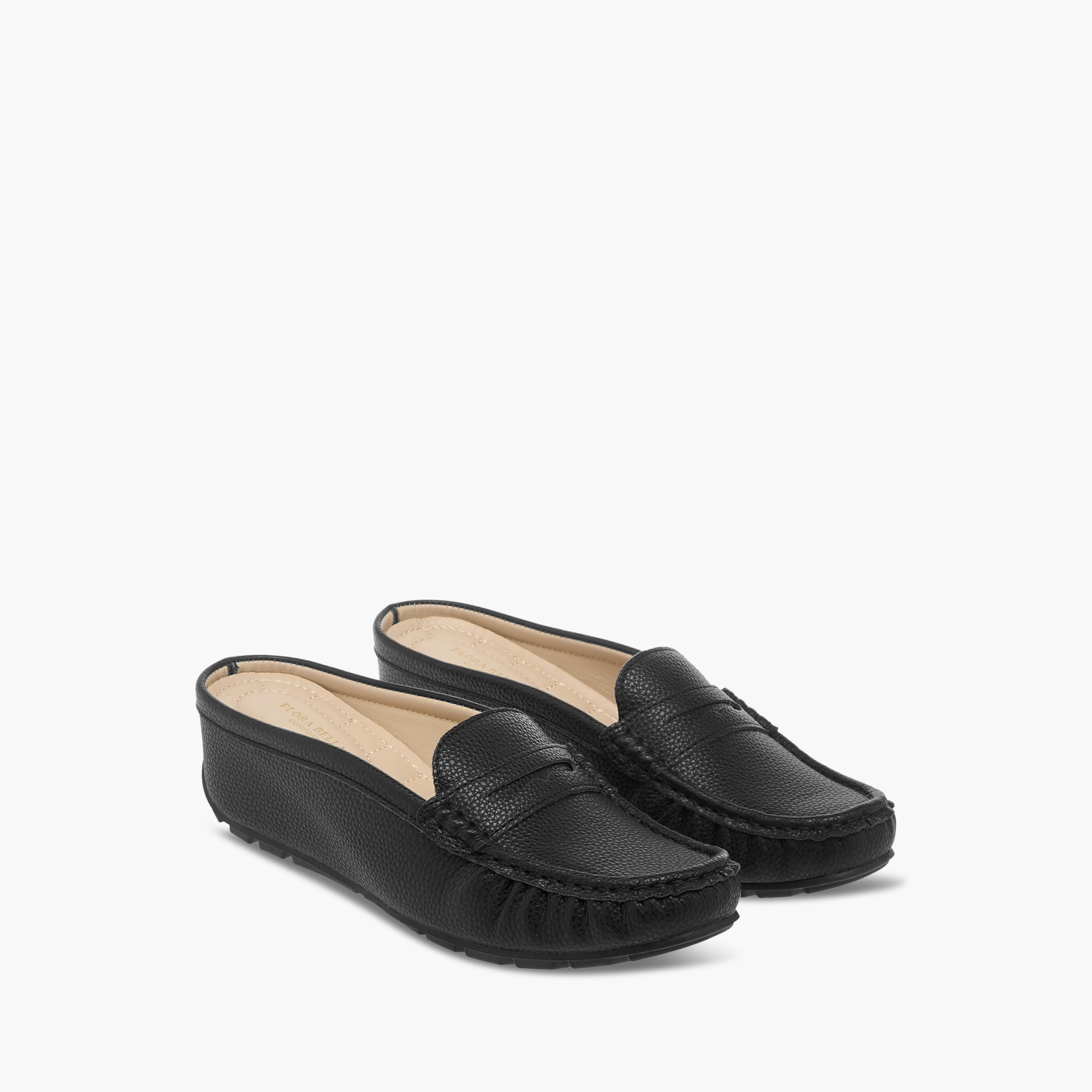 Flora Bella Cutout Detail Slip-On Comfort Mules-women-shoes-loafersandmoccasins-image-1