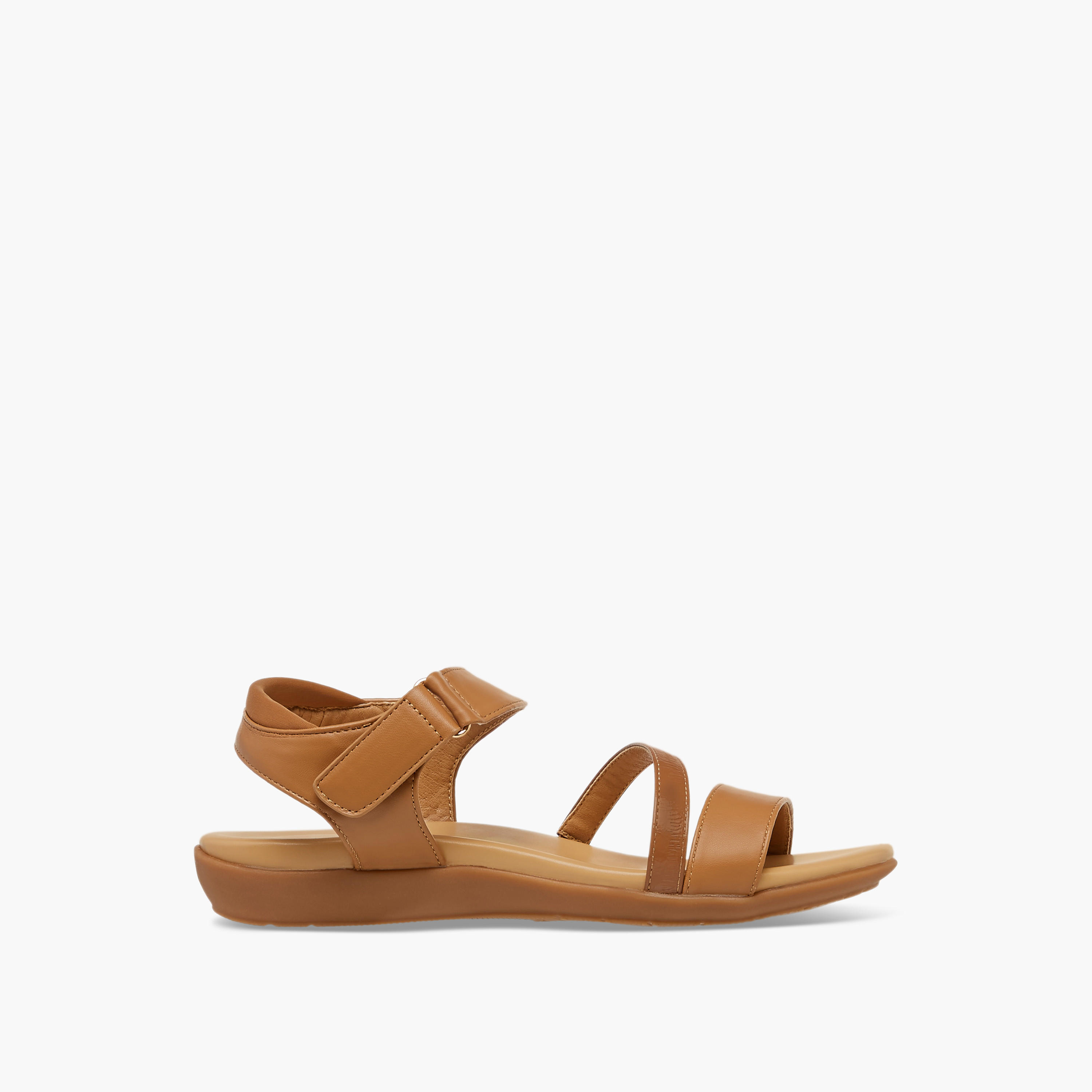Le Confort Strappy Sandals with Hook and Loop Closure-women-shoes-sandals-heeled-image-3