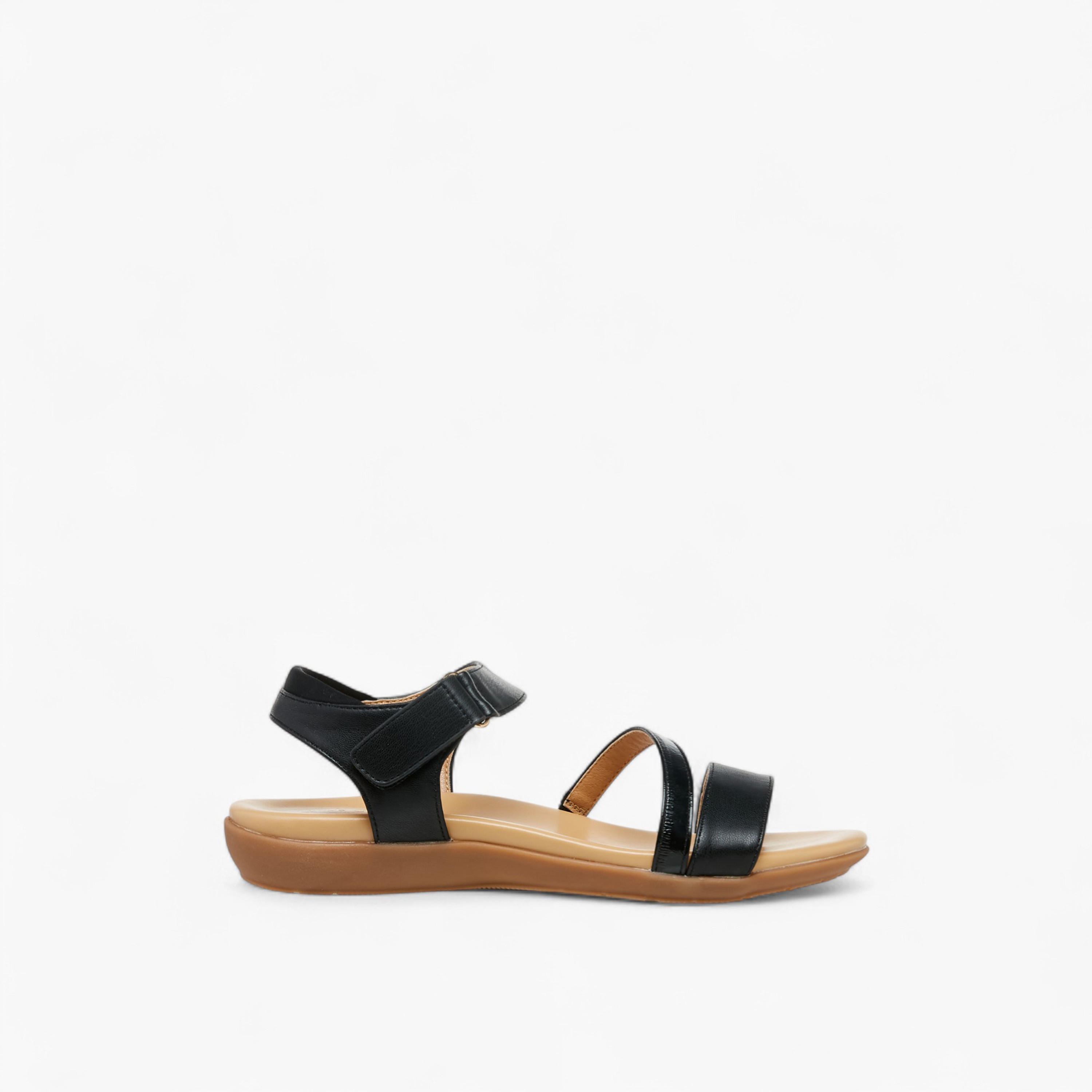 Le Confort Strappy Sandals with Hook and Loop Closure-women-shoes-sandals-heeled-image-3
