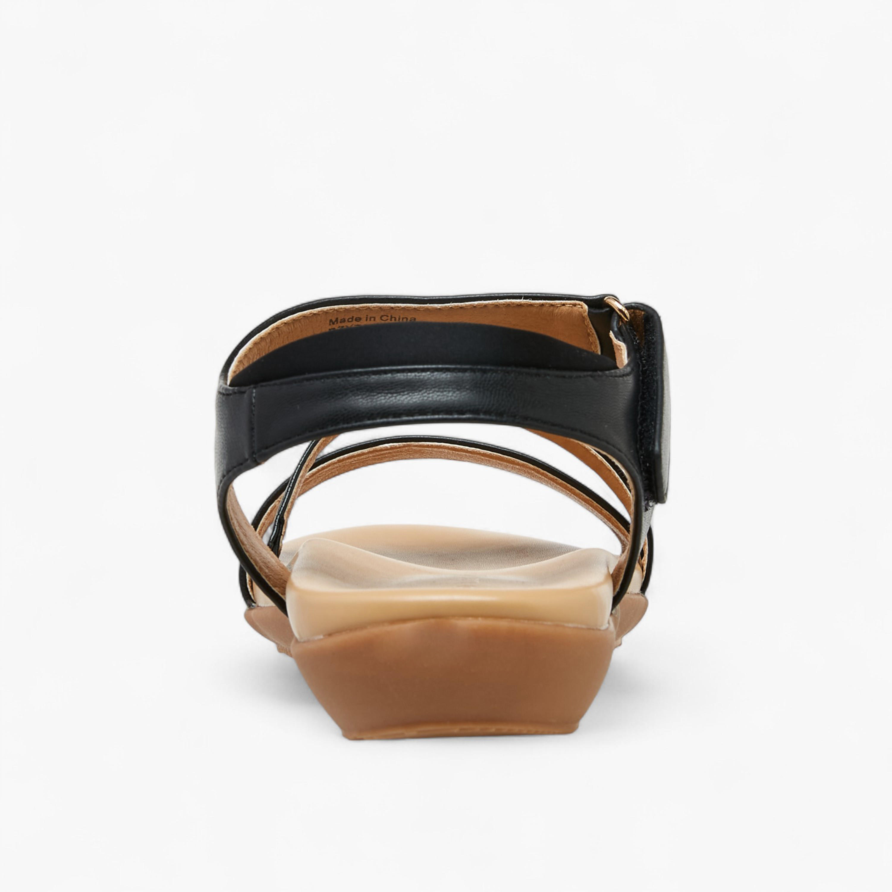 Le Confort Strappy Sandals with Hook and Loop Closure-women-shoes-sandals-heeled-image-5