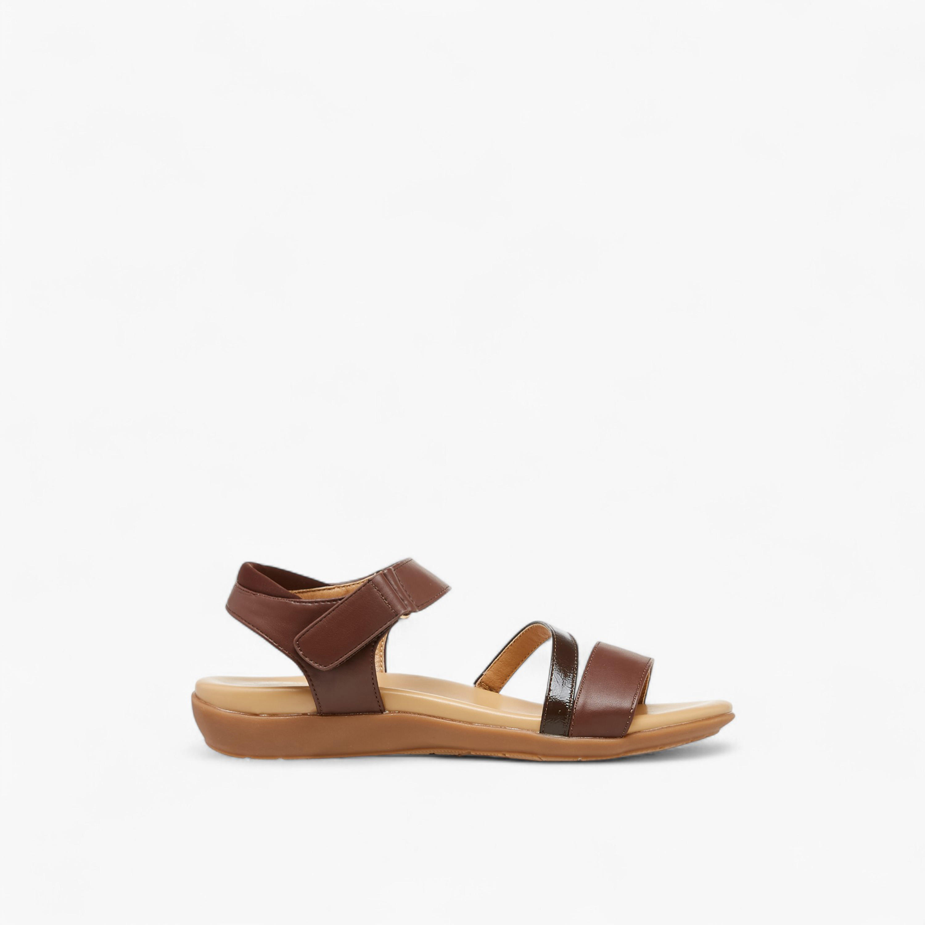 Le Confort Strappy Sandals with Hook and Loop Closure-women-shoes-sandals-heeled-image-3