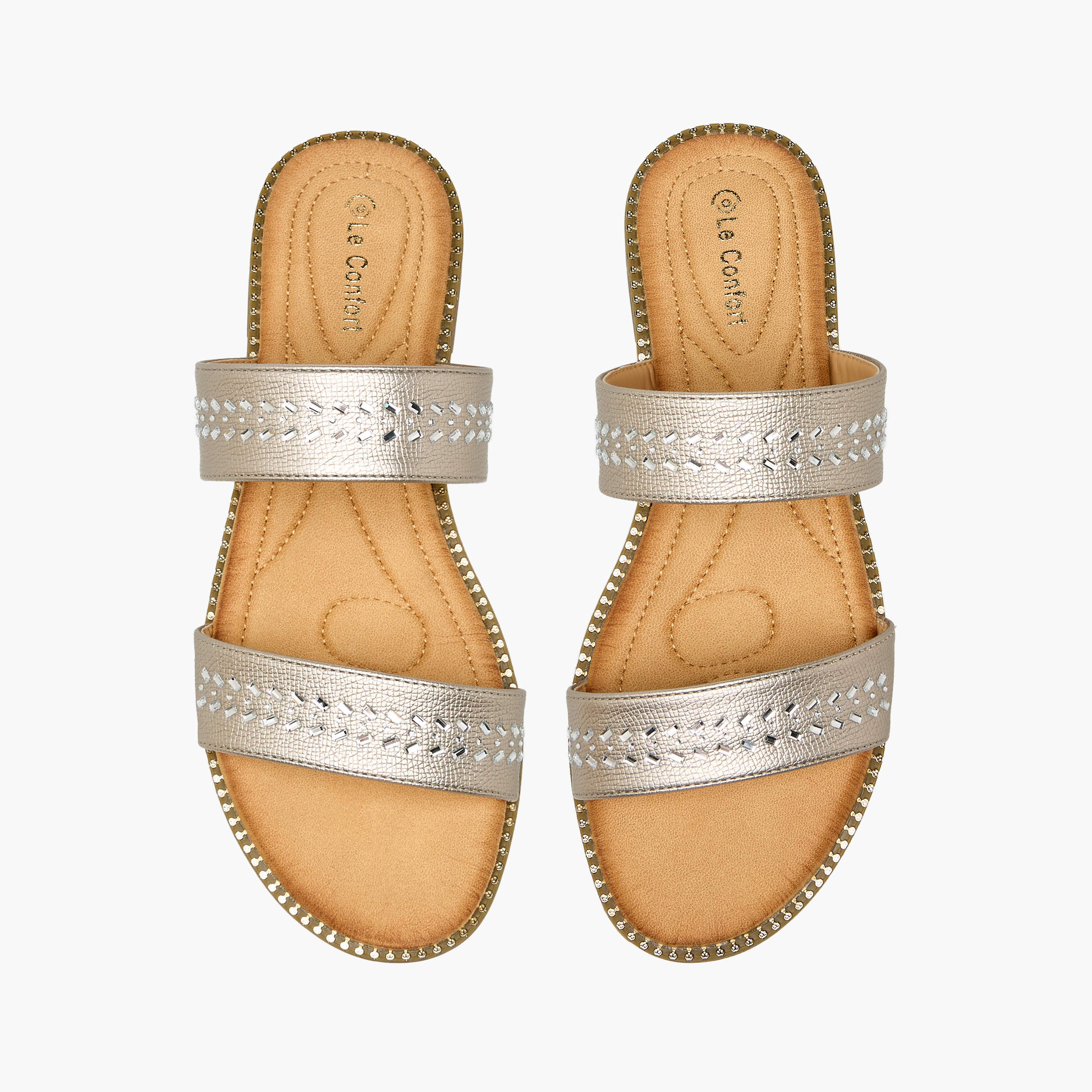 صندل سلايد مرصّع للنساء من لو كونفورت-women-shoes-flats-sandals-image-1