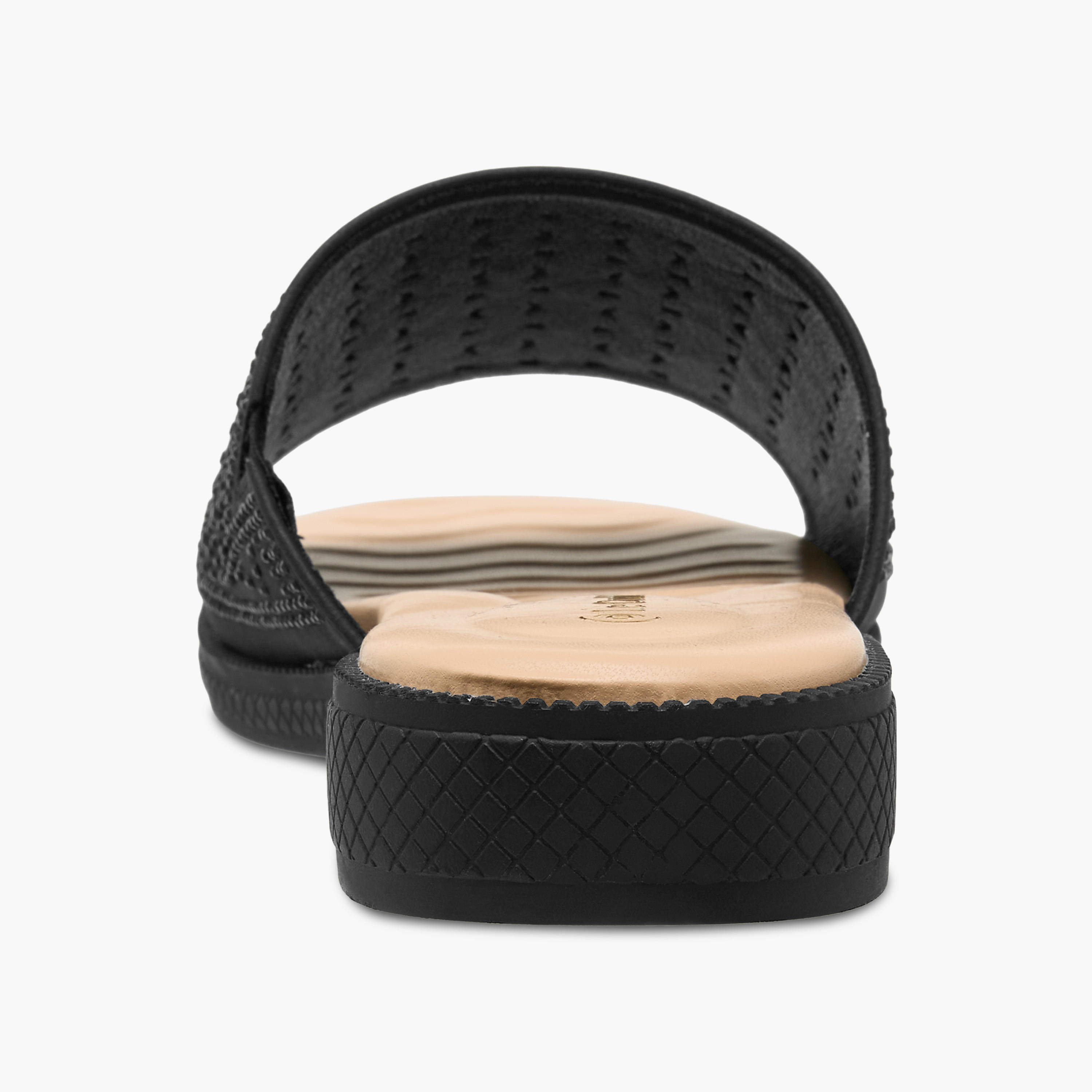 Le Confort Women Perforated Embellished Slip-On Sandals-women-shoes-flats-sandals-image-5