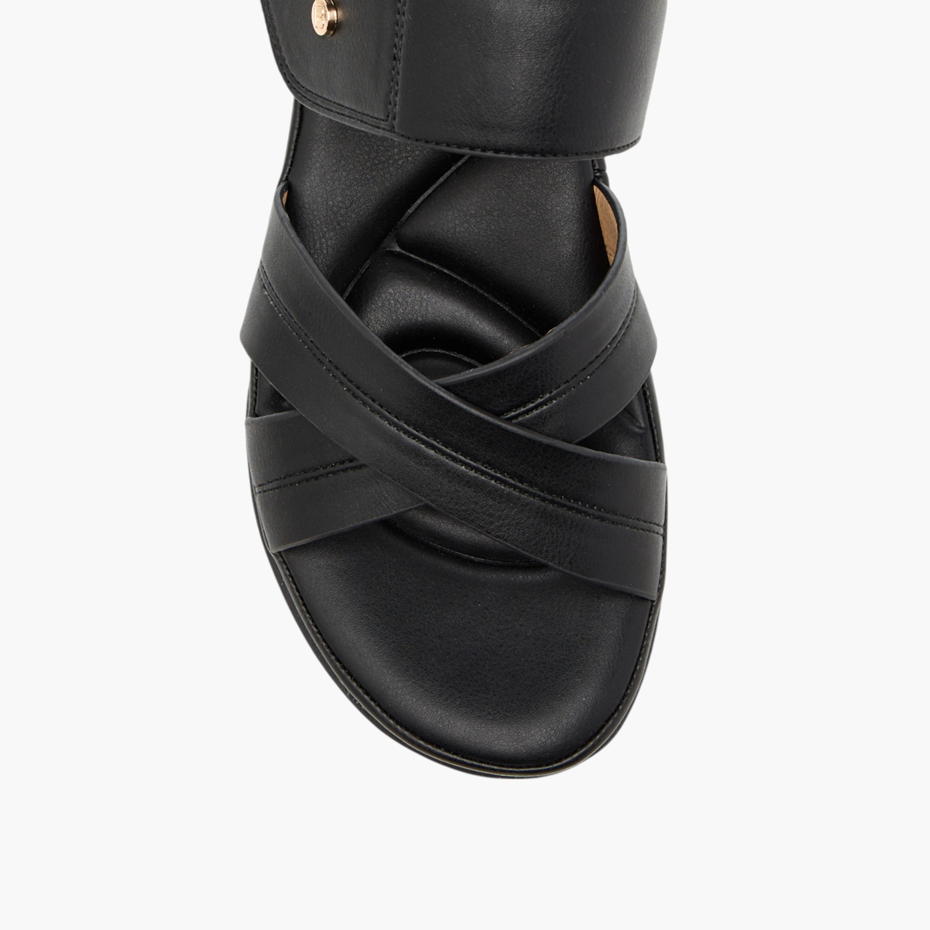 صندل مريح سهل الارتداء بارز الملمس بكعب ويدج من فلورا بيلا-women-shoes-sandals-heeled-image-4