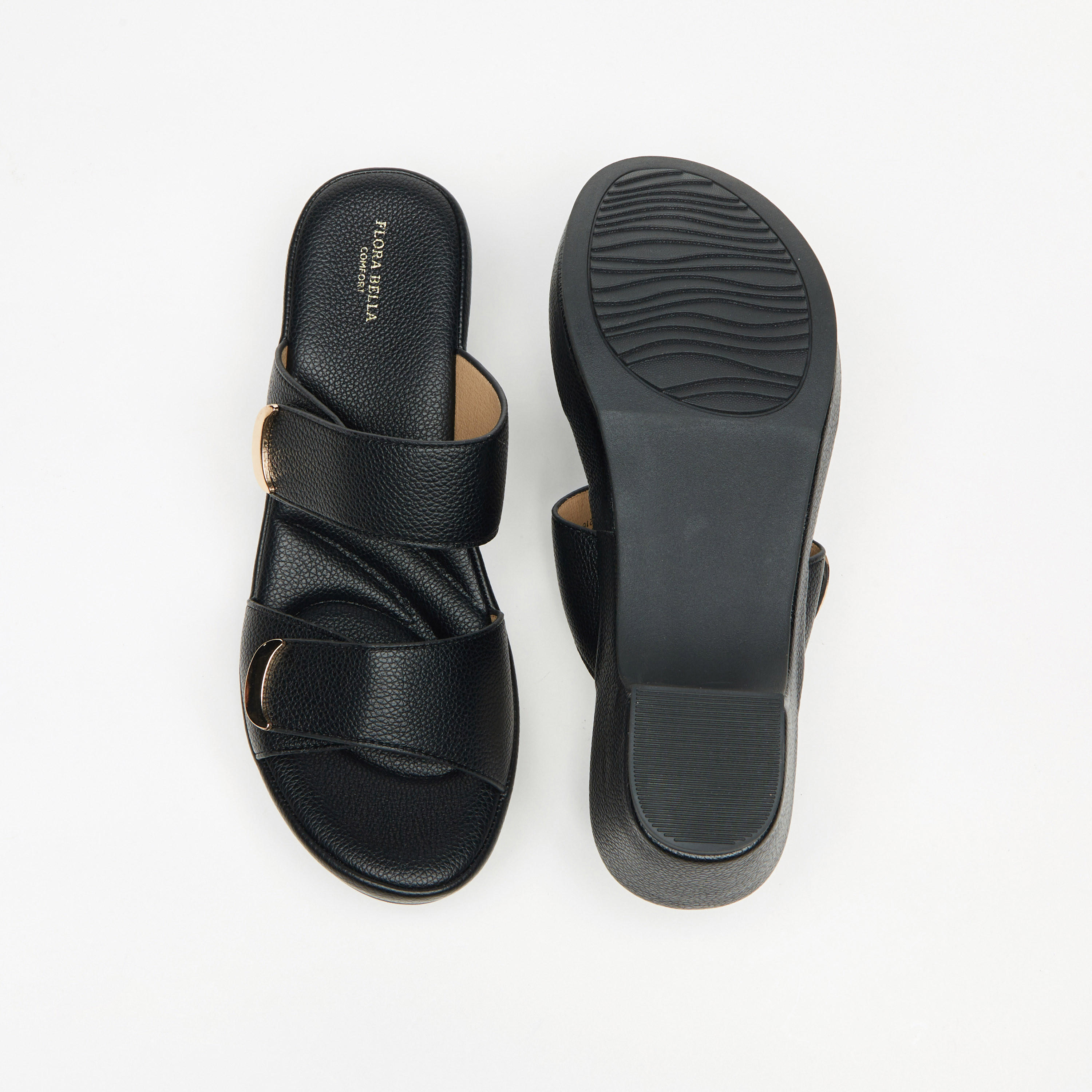 صندل بارز الملمس سهل الارتداء بكعب سميك من فلورا بيلا-women-shoes-sandals-heeled-image-4