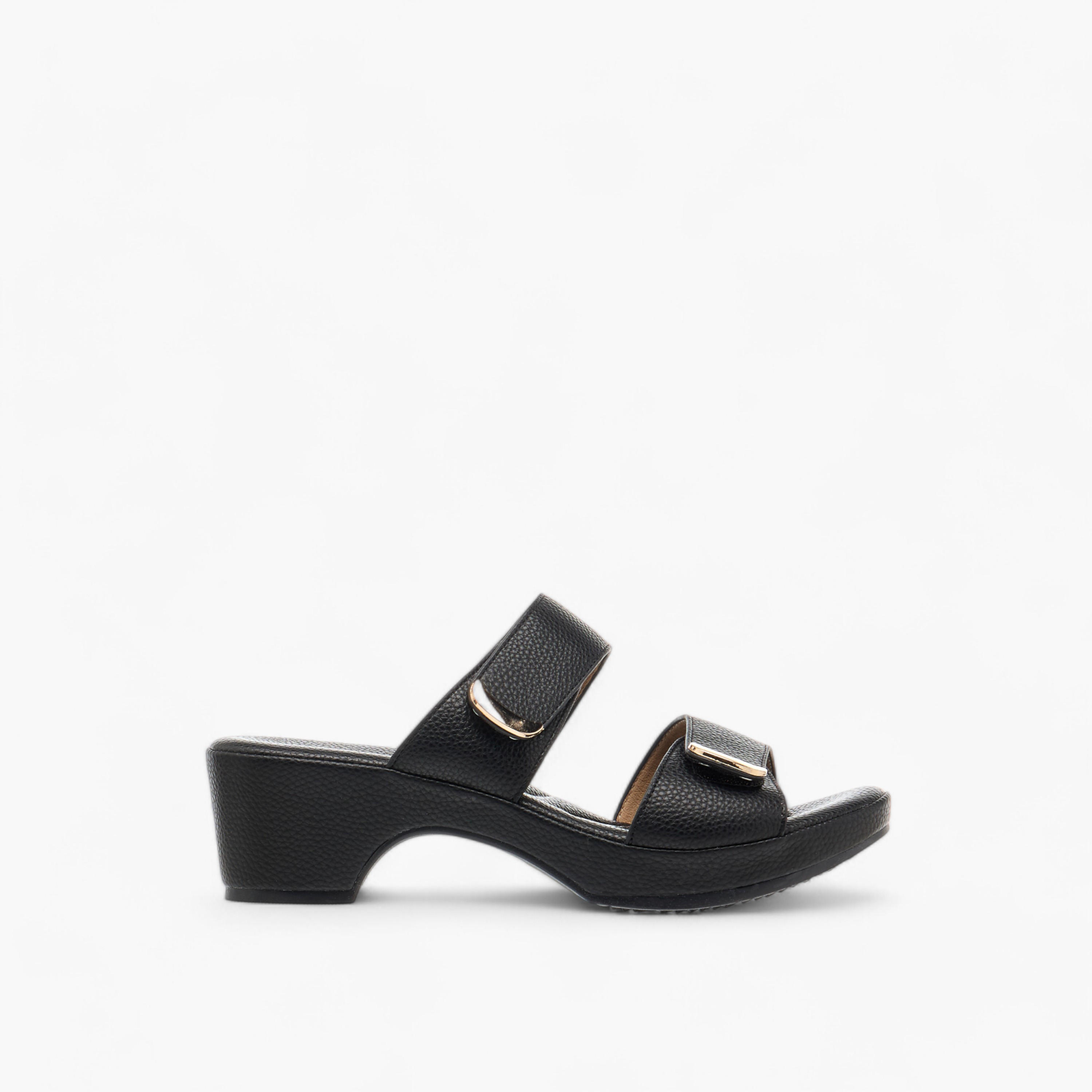 Flora Bella Textured Slip-On Comfort Sandals with Block Heel-women-shoes-sandals-heeled-image-3