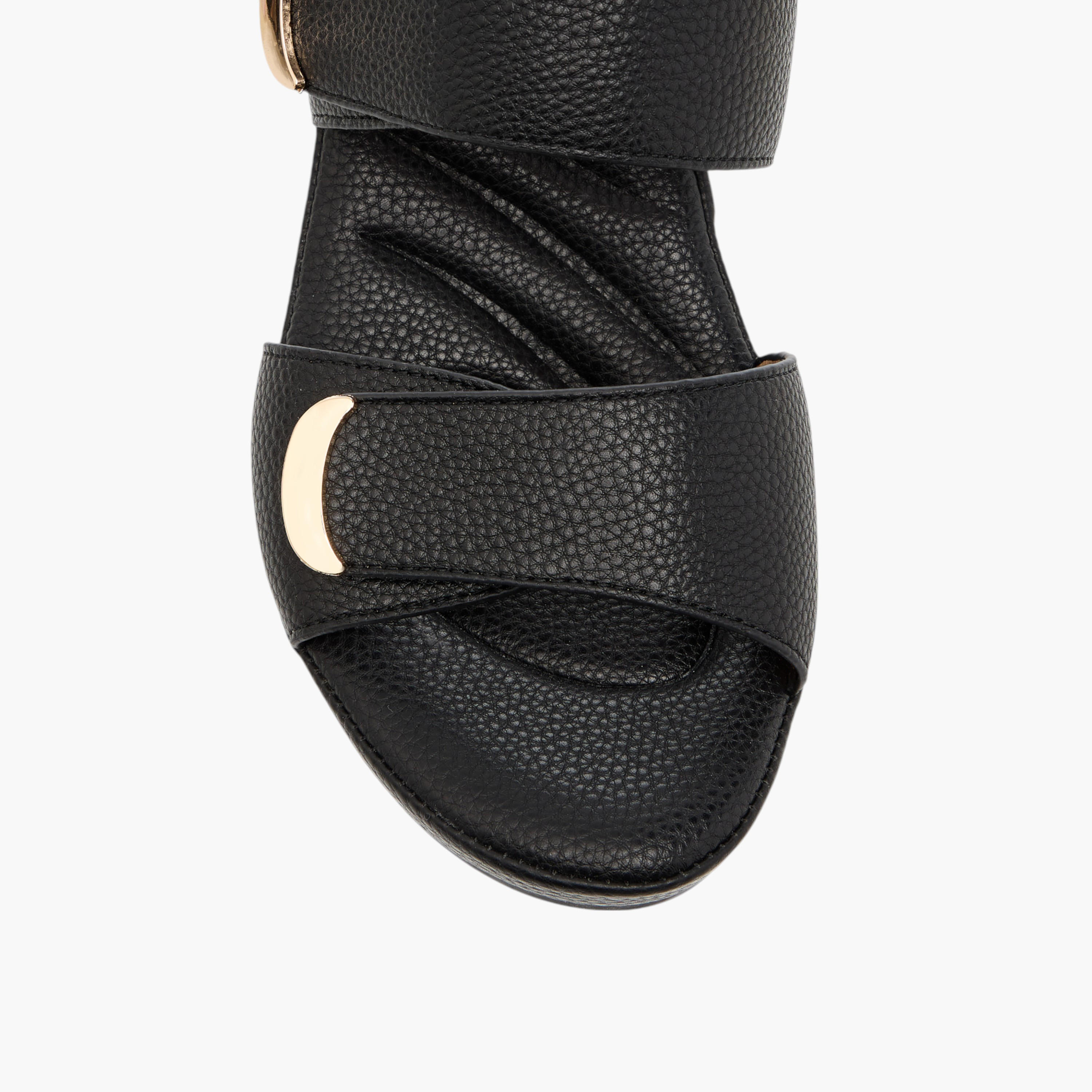 Flora Bella Textured Slip-On Comfort Sandals with Block Heel-women-shoes-sandals-heeled-image-4