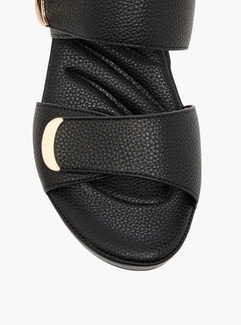 Flora Bella Textured Slip-On Comfort Sandals with Block Heel-women-shoes-sandals-heeled-image-4