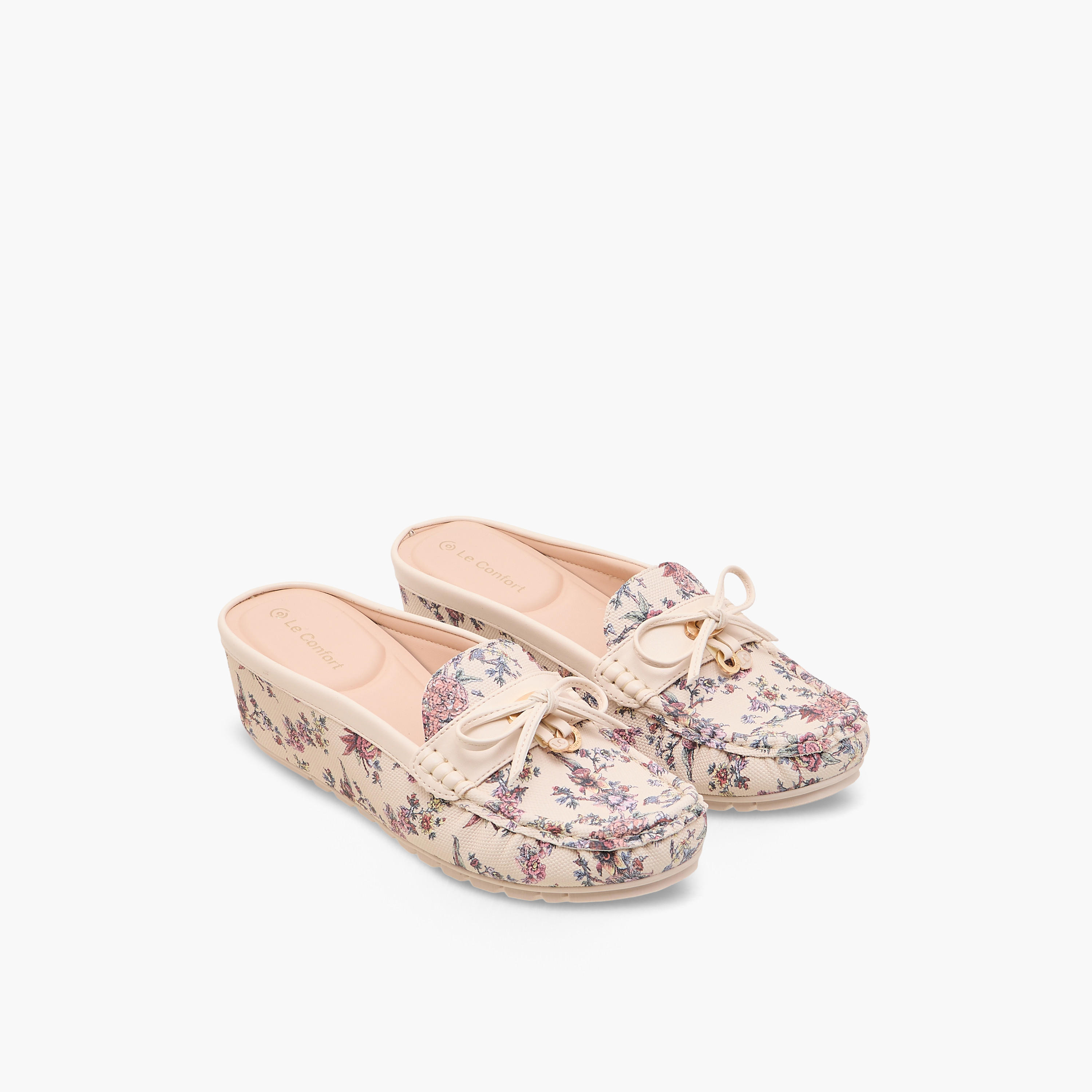 Le Confort Women Wedge Heel Mules-women-shoes-flats-mules-image-1