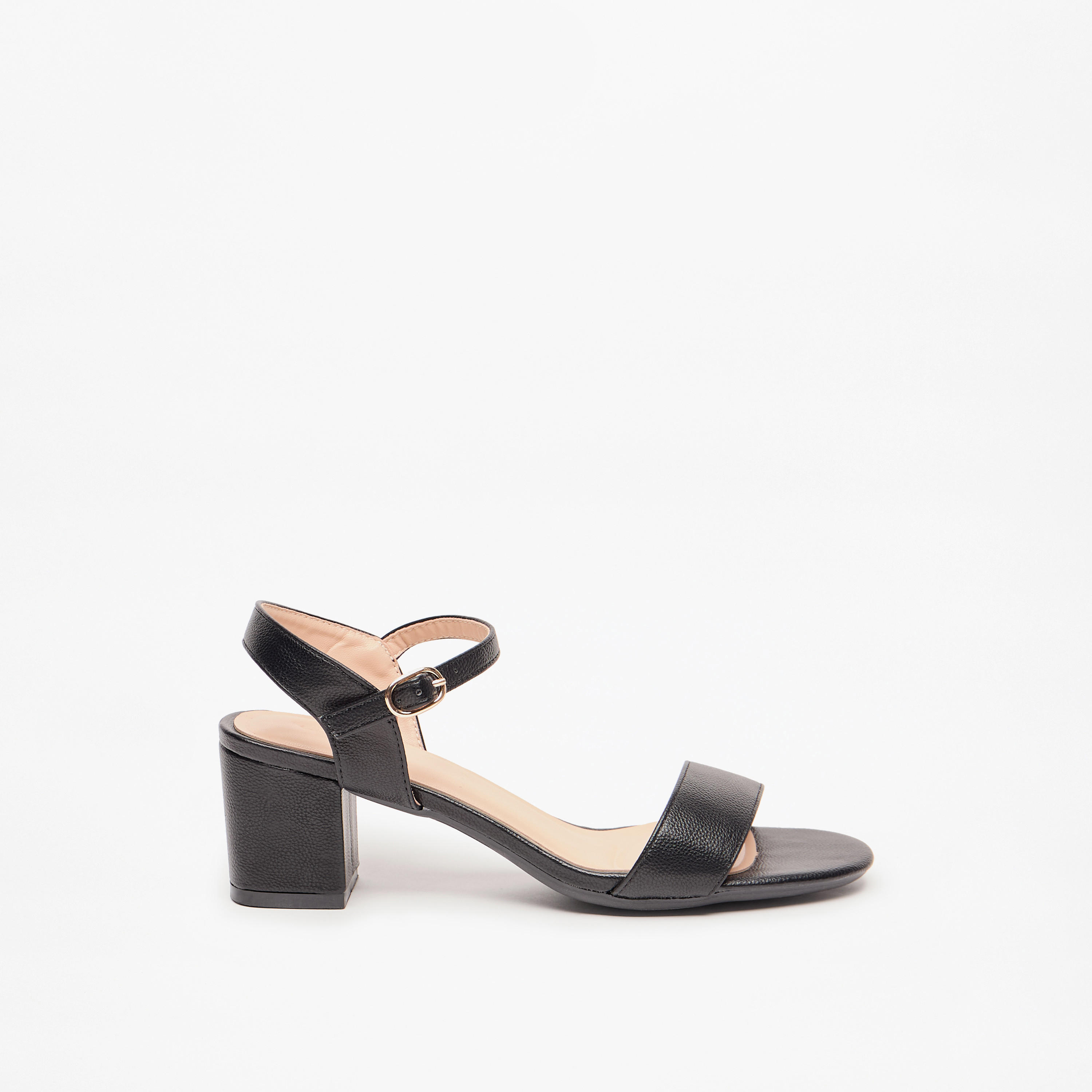 Celeste Women's Solid Block Heel Sandals with Buckle Closure-women-shoes-heels-image-3