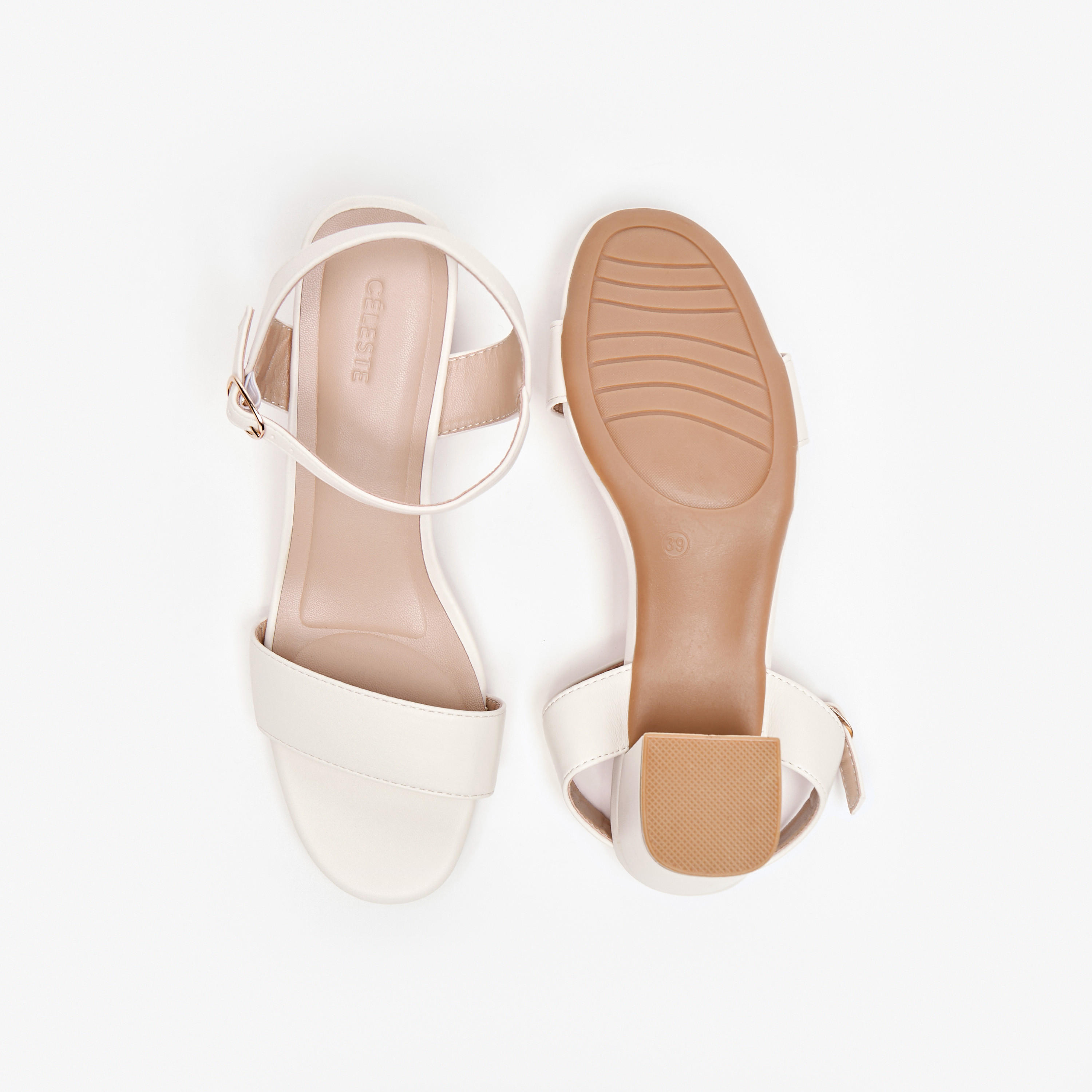 صندل سادة بكعب سميك وإبزيم إغلاق للنساء من سيليست-women-shoes-heels-image-4