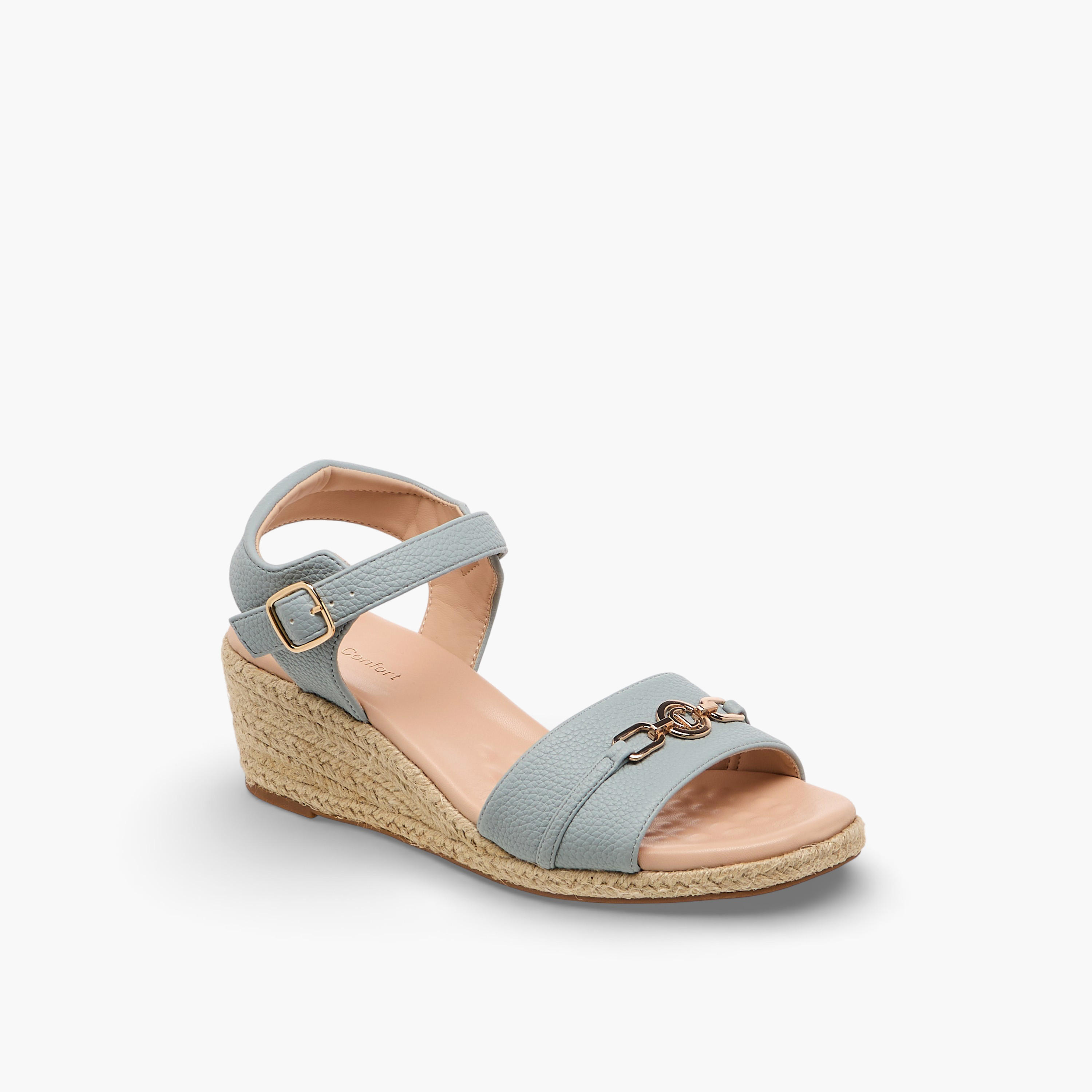 Le Confort Women Wedge Heel Sandals-women-shoes-sandals-heeled-image-2