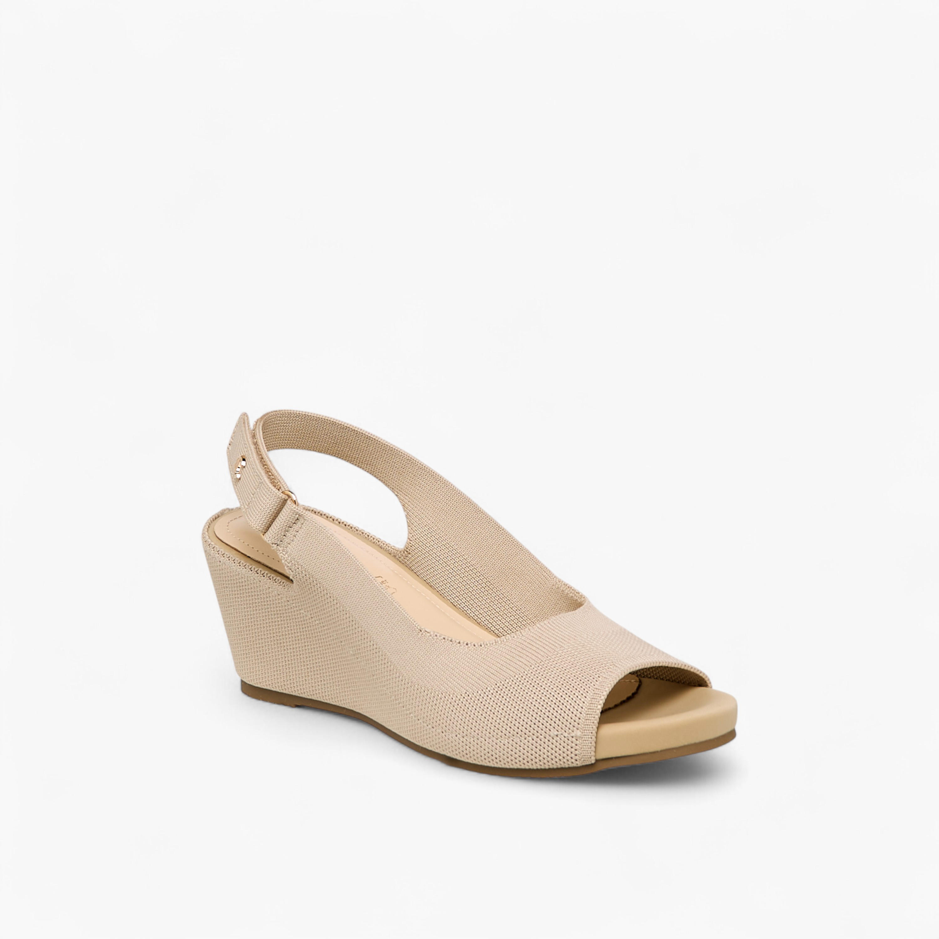 Le Confort Women's Hook and Loop Wedge Heel Sandals-women-shoes-sandals-heeled-image-2