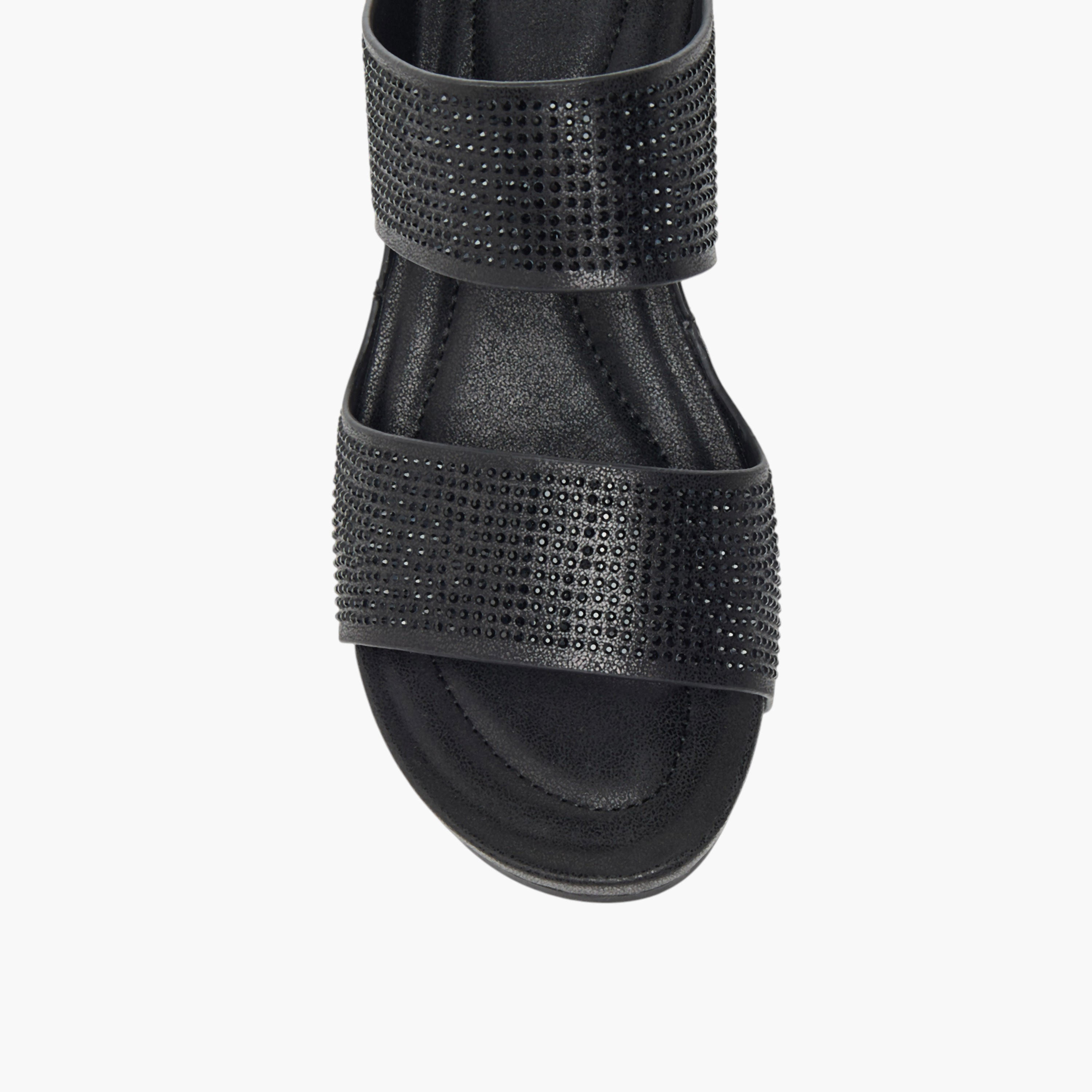 Flora Bella Embellished Slip-On Comfort Sandals with Wedge Heels-women-shoes-sandals-heeled-image-4