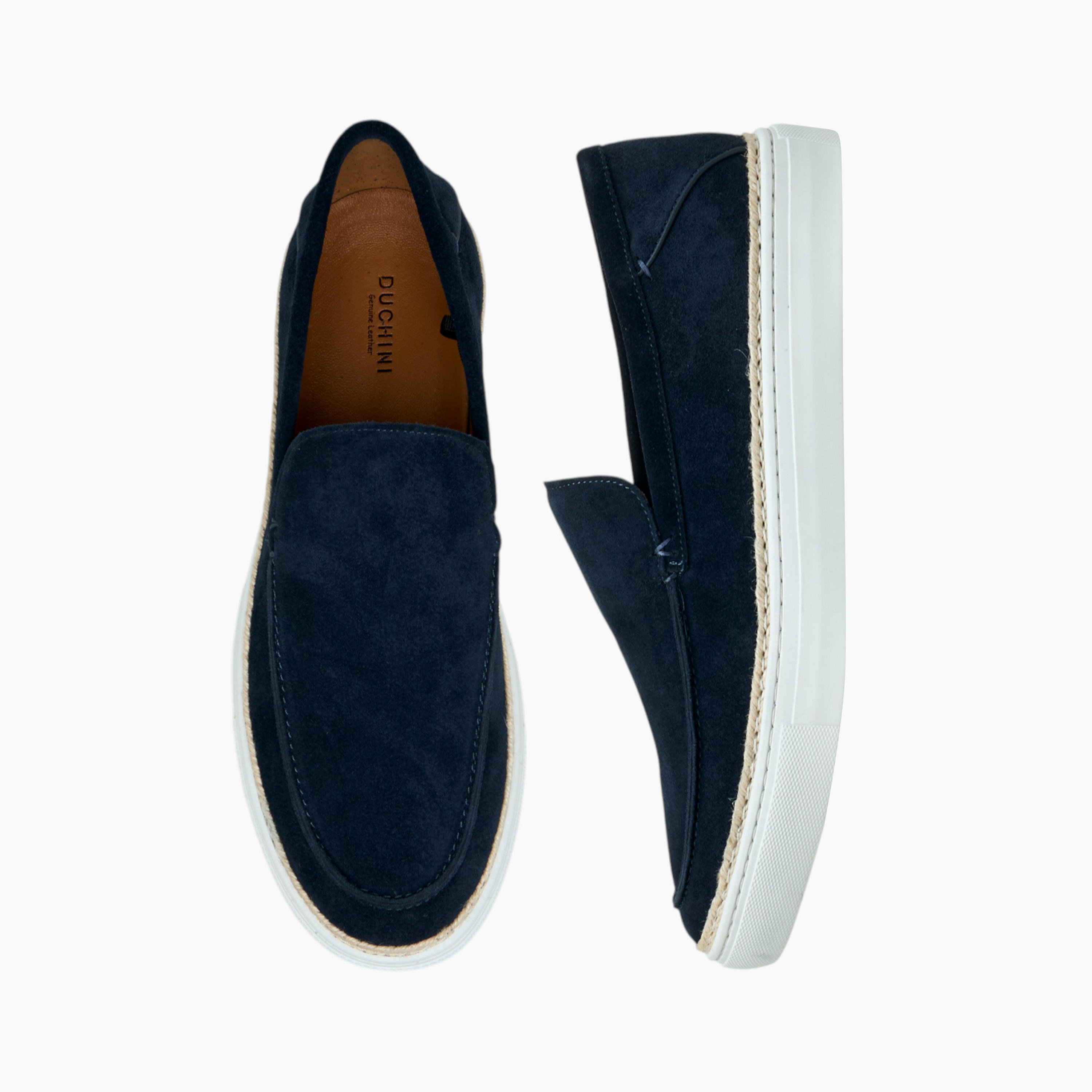 Duchini Men's Leather Solid Slip-On Loafers-men-shoes-loafersandmoccasins-image-1