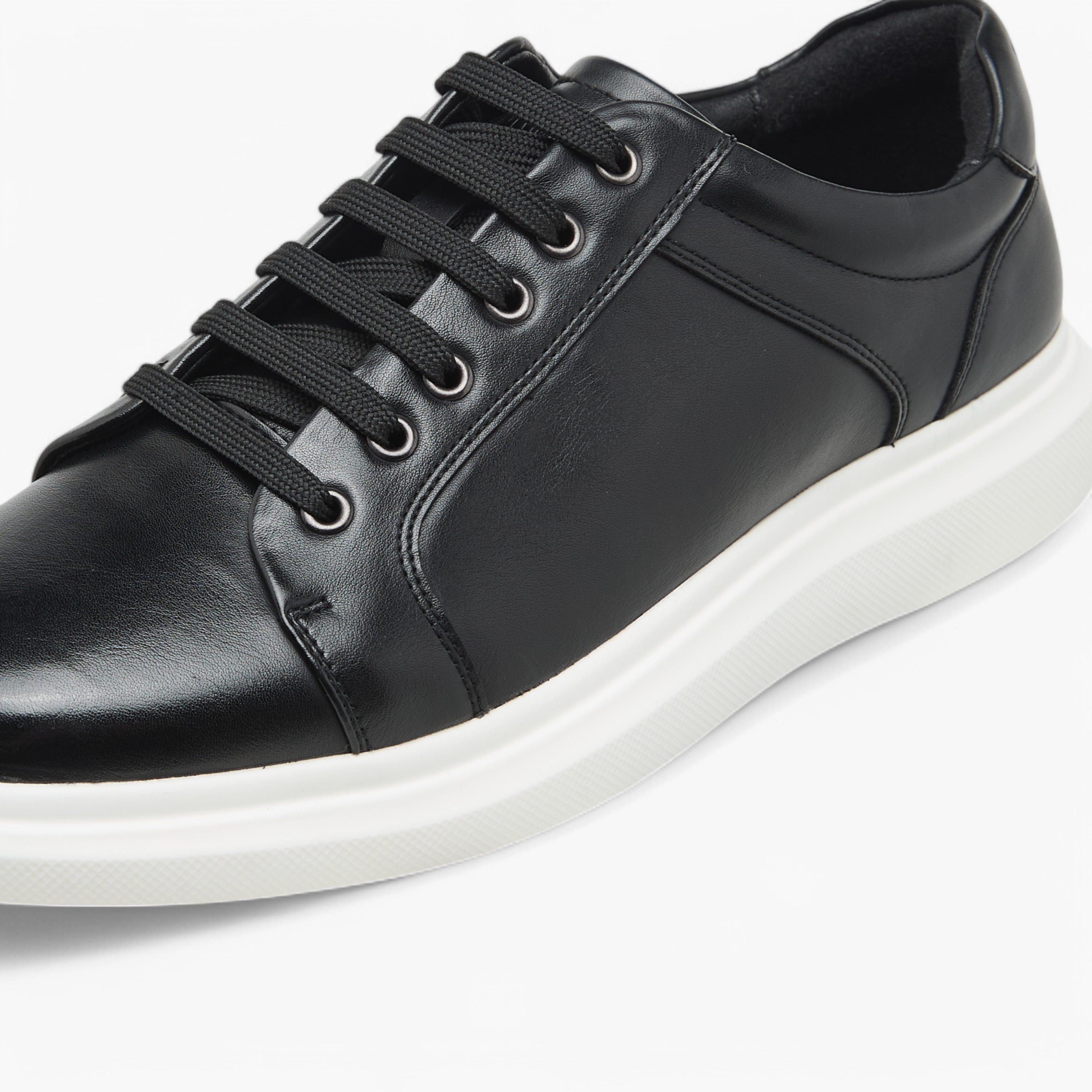 Lee Cooper Men's Panelled Sneakers with Lace-Up Closure-men-shoes-sneakers-image-4
