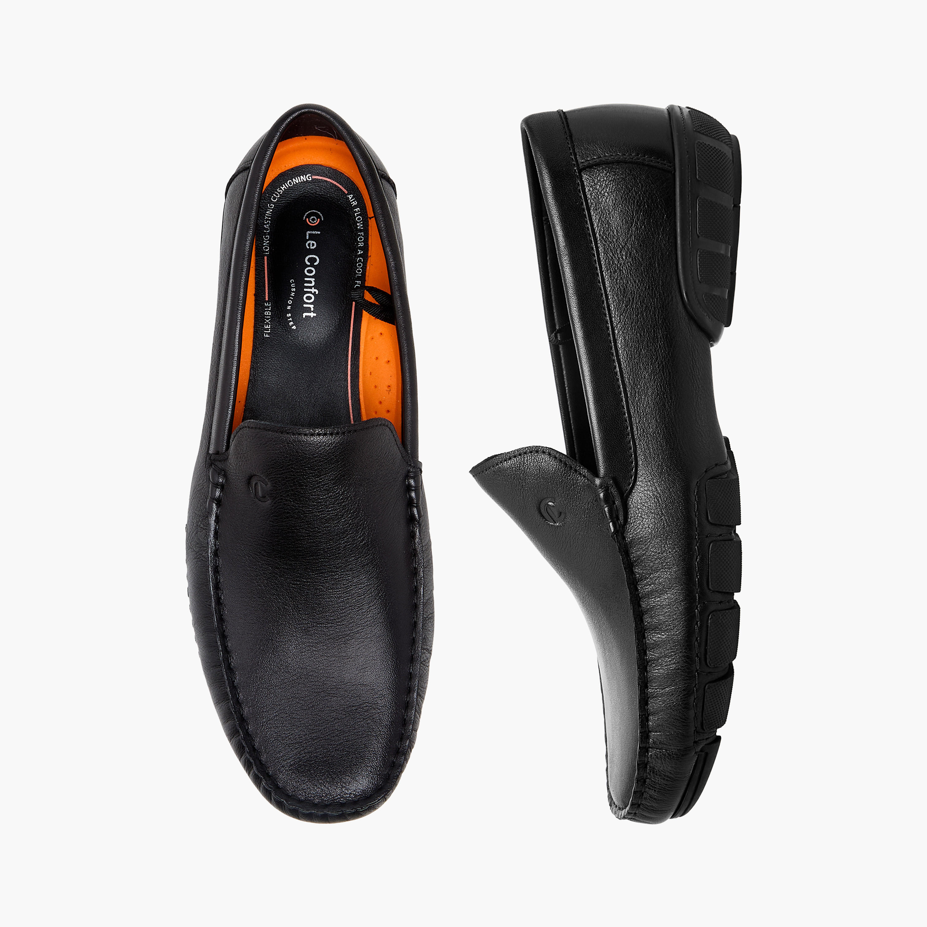 Le Confort Men Genuine Leather Slip-On Loafers-men-shoes-loafersandmoccasins-image-1