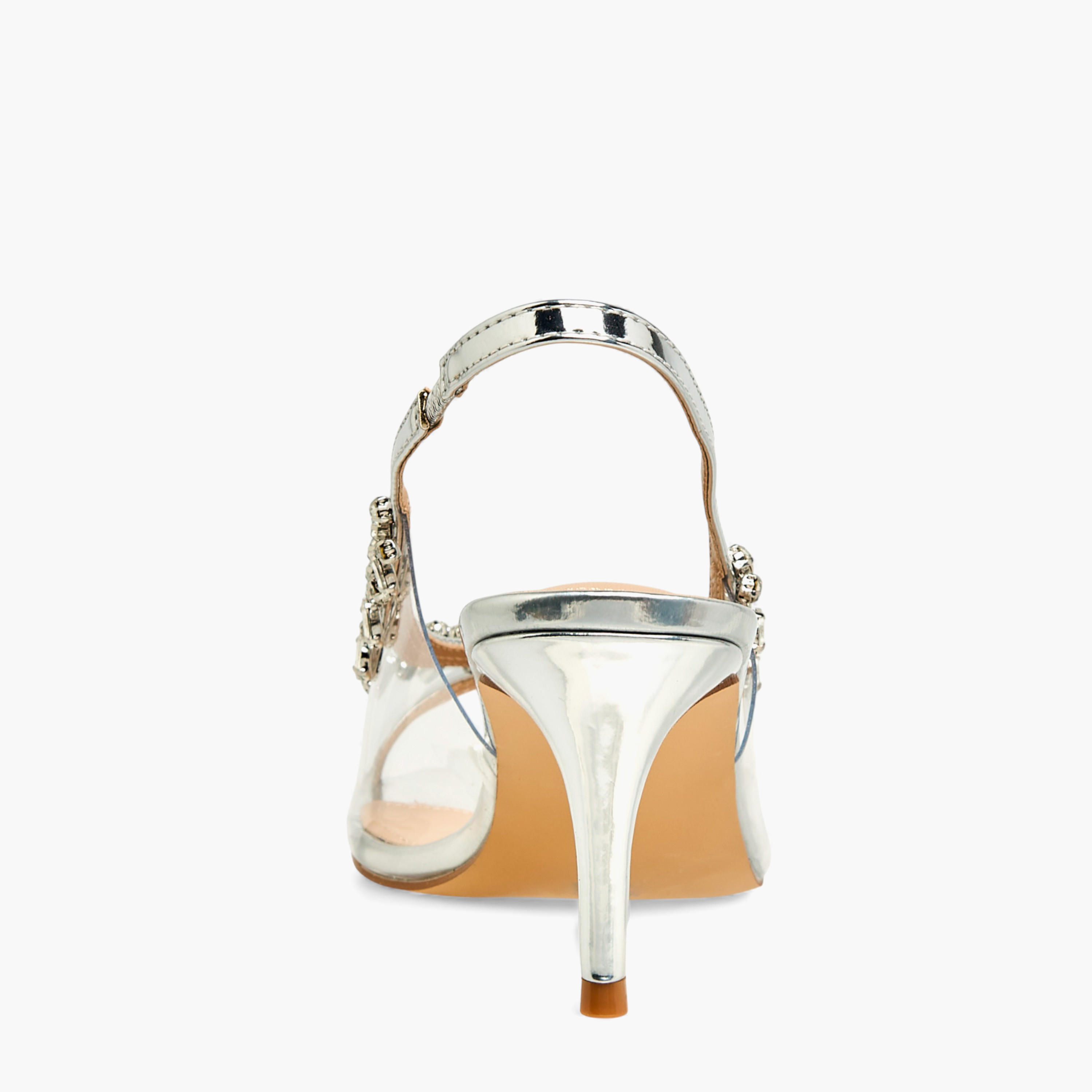 حذاء بحزام خلفي وكعب ستيليتو مزين للنساء من فلورا بيلا-women-shoes-heels-image-5