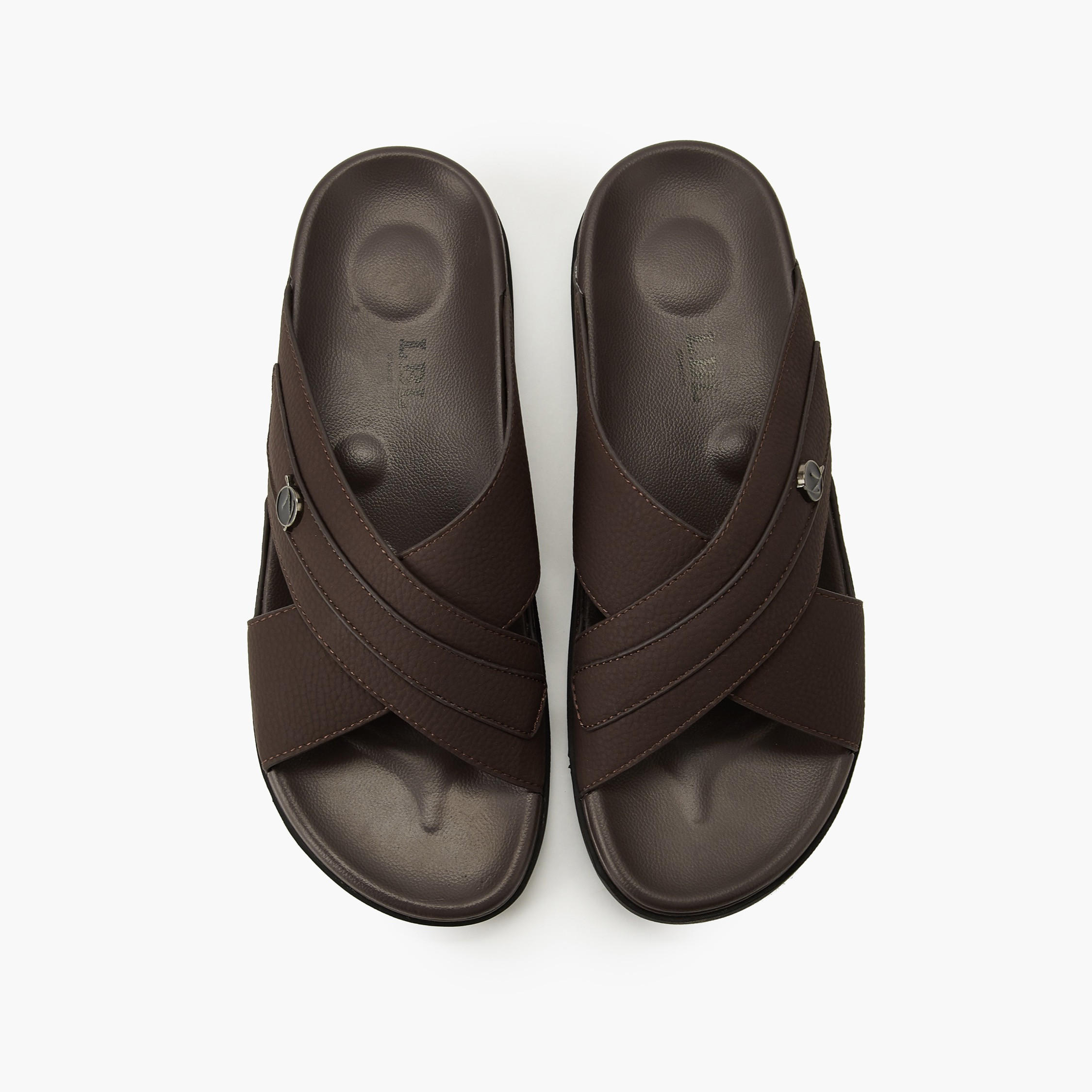 LBL by Shoexpress Men Slip-On Cross Strap Sandals-men-shoes-sandals-image-1